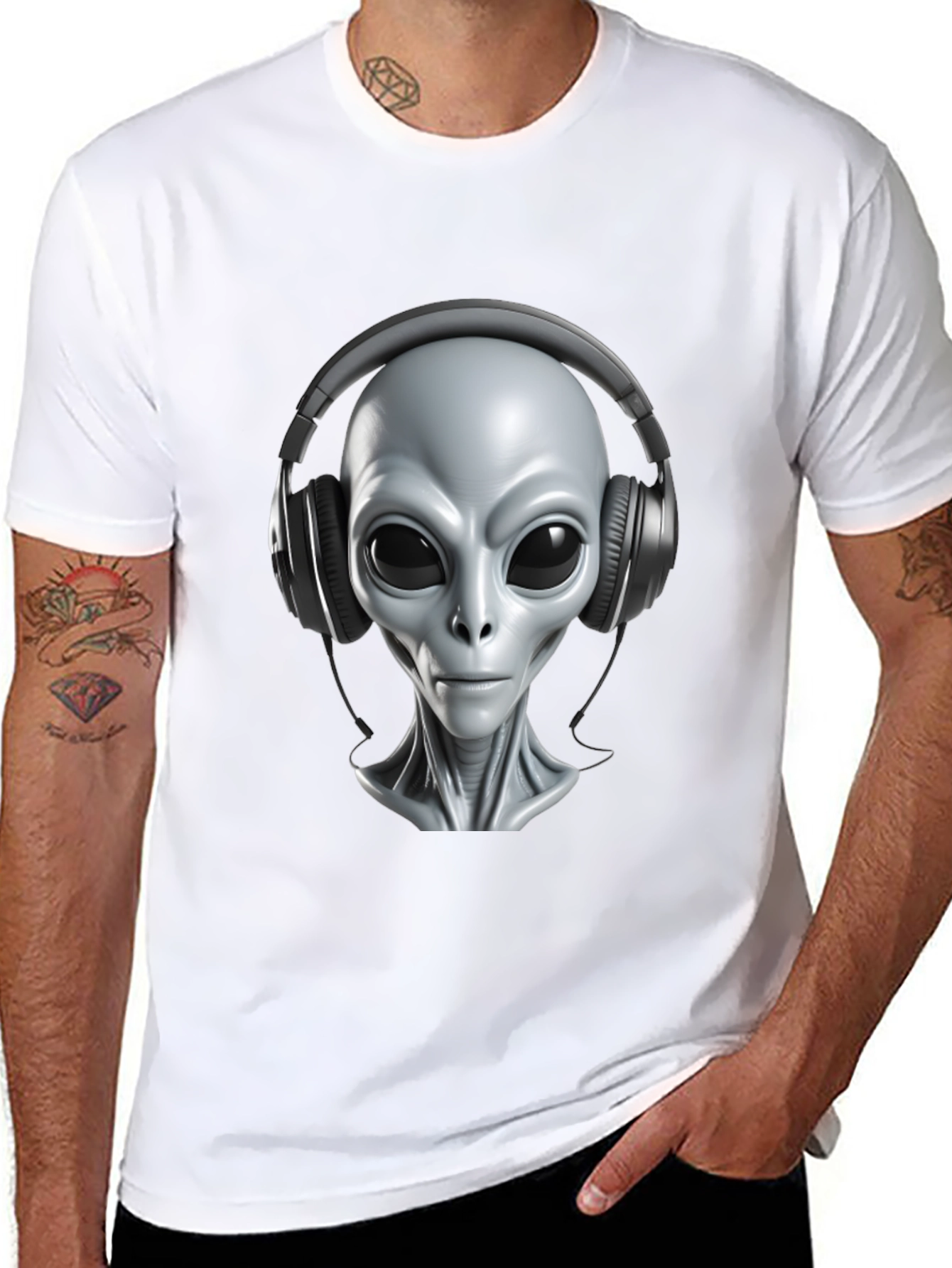 Alien DJ T-Shirt - Extraterrestrial Beats