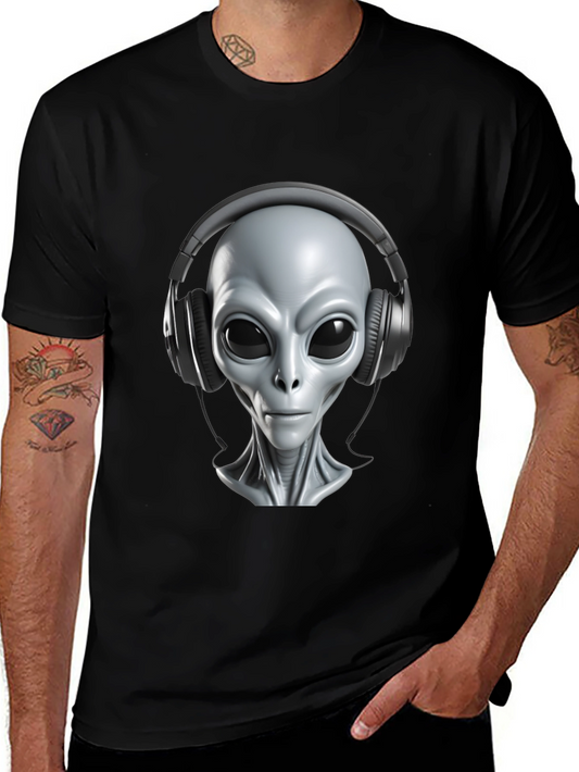 Alien DJ T-Shirt - Extraterrestrial Beats