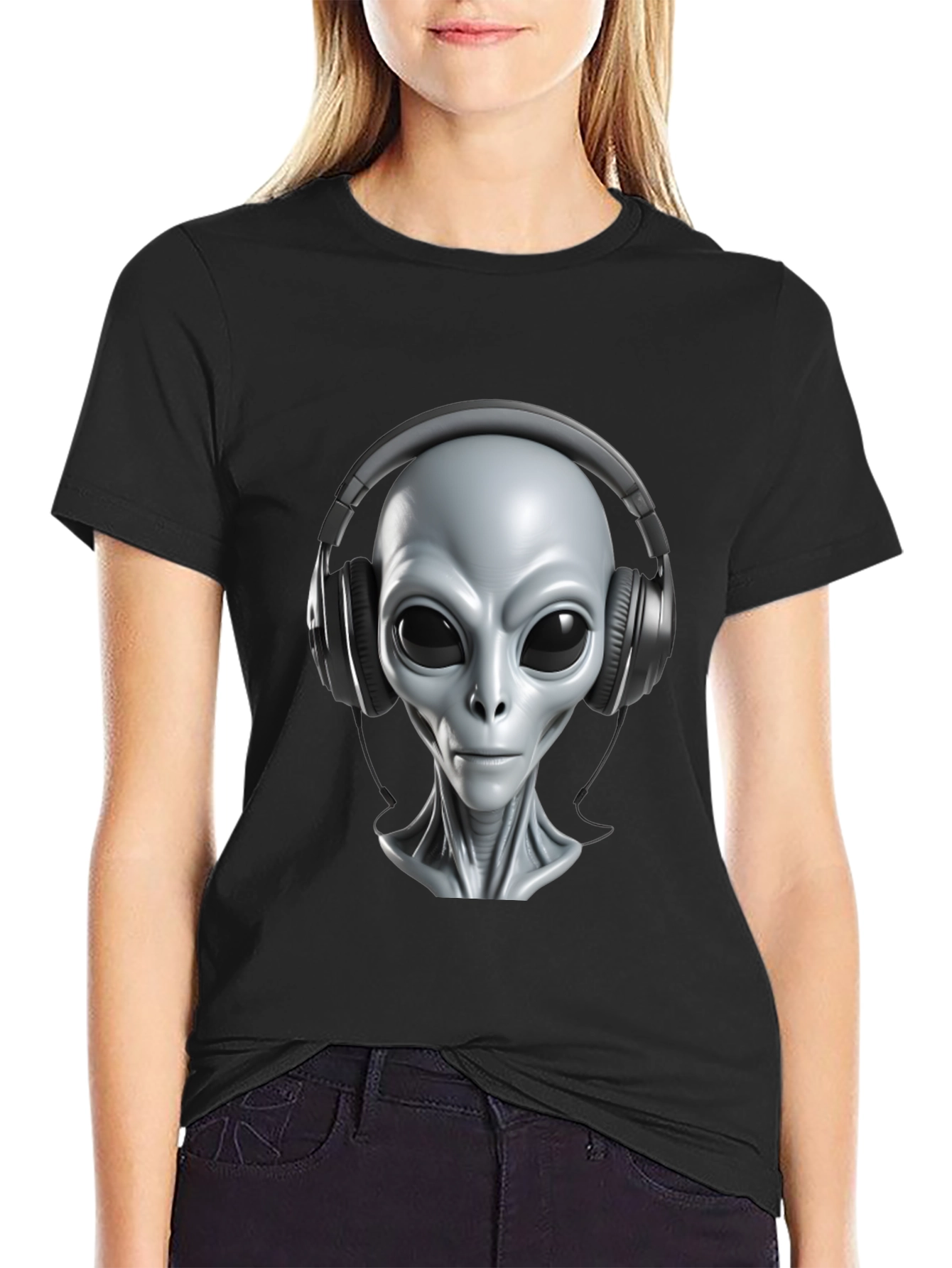 Alien DJ T-Shirt - Extraterrestrial Beats