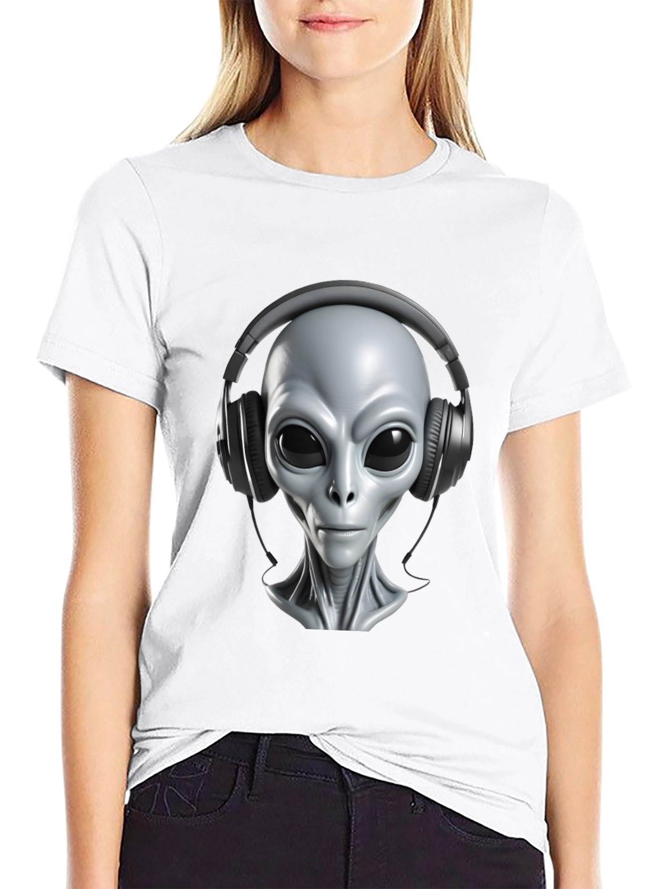 Alien DJ T-Shirt - Extraterrestrial Beats