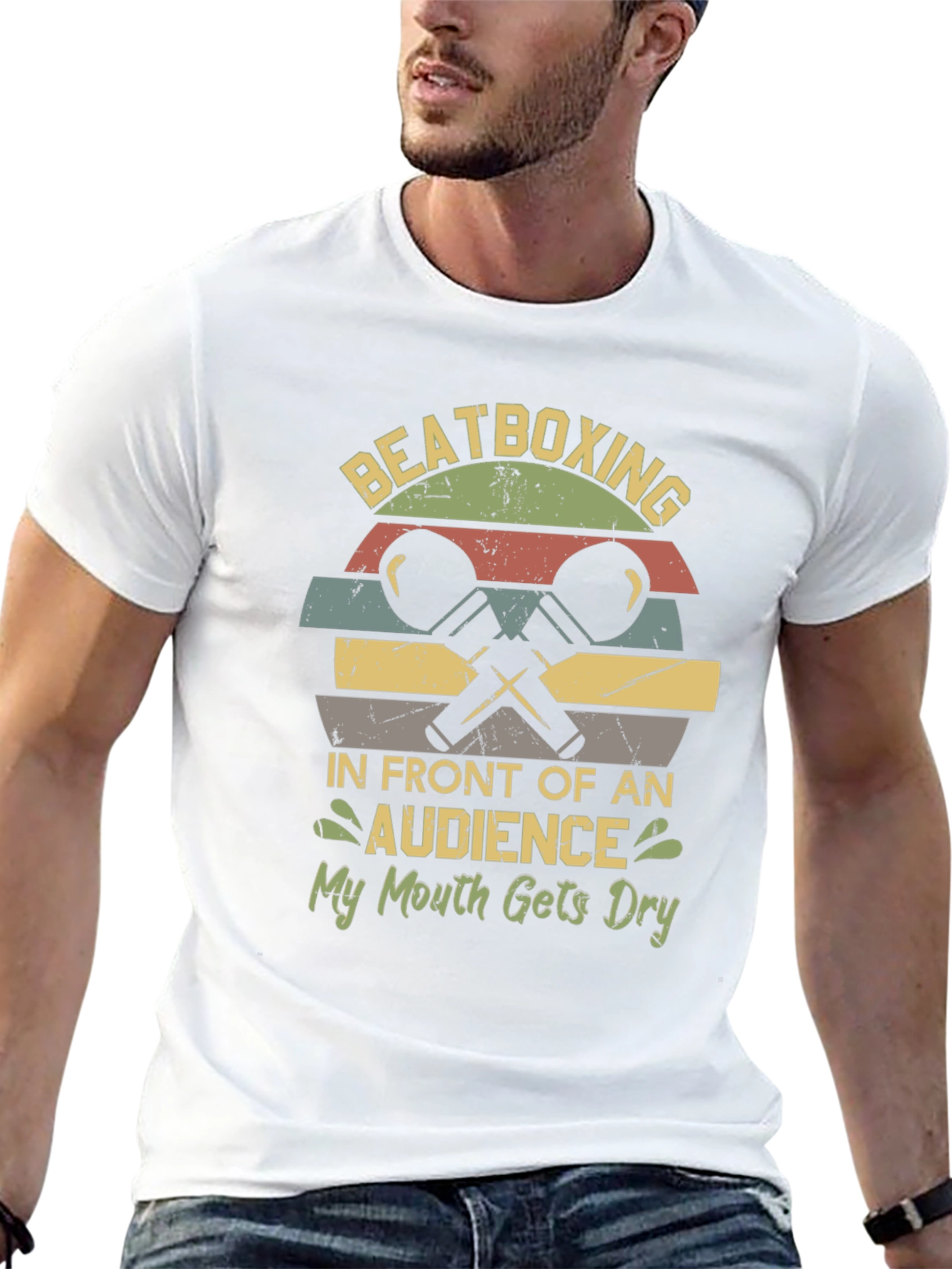 Beatboxing Graphic Tee - Retro Style