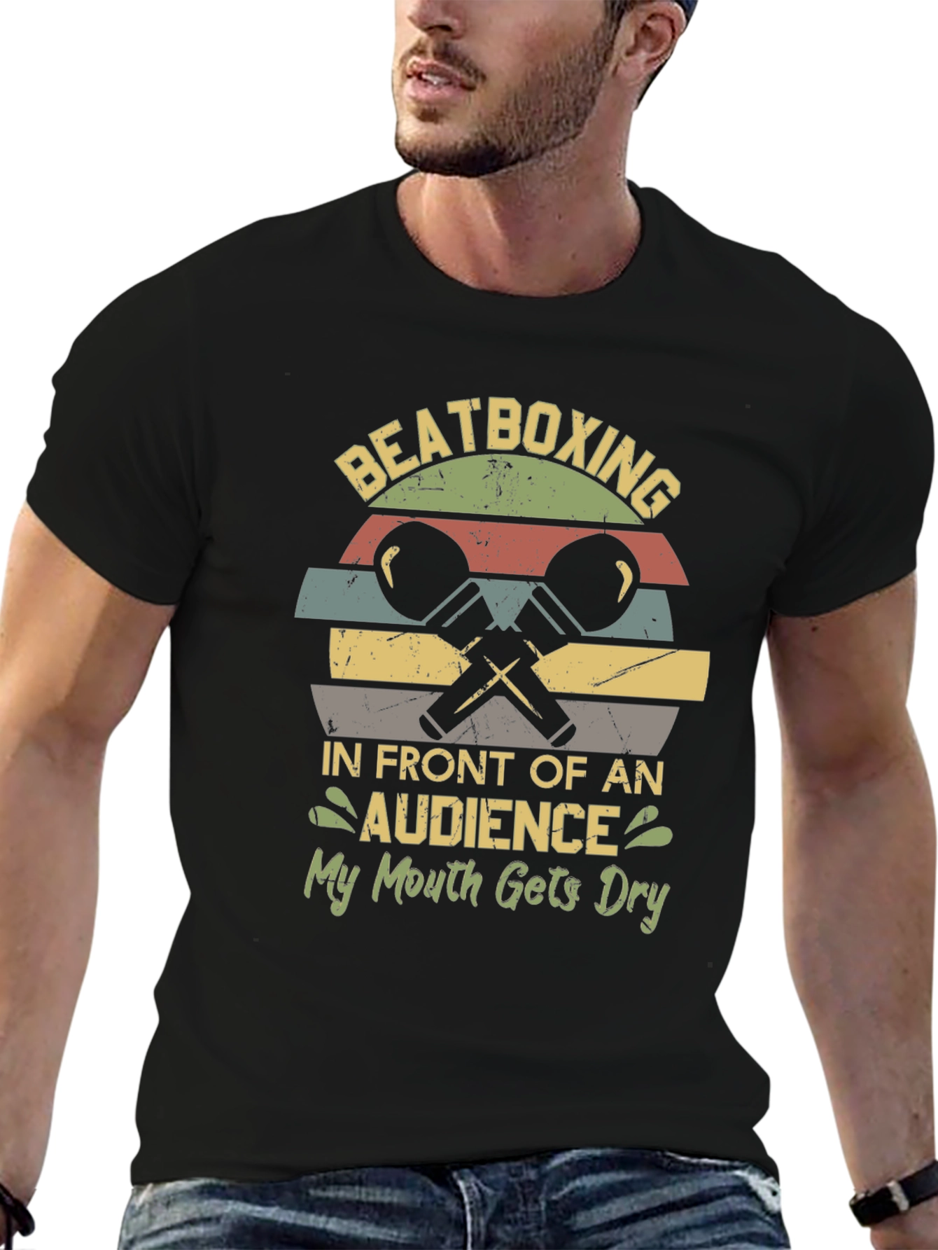 Beatboxing Graphic Tee - Retro Style