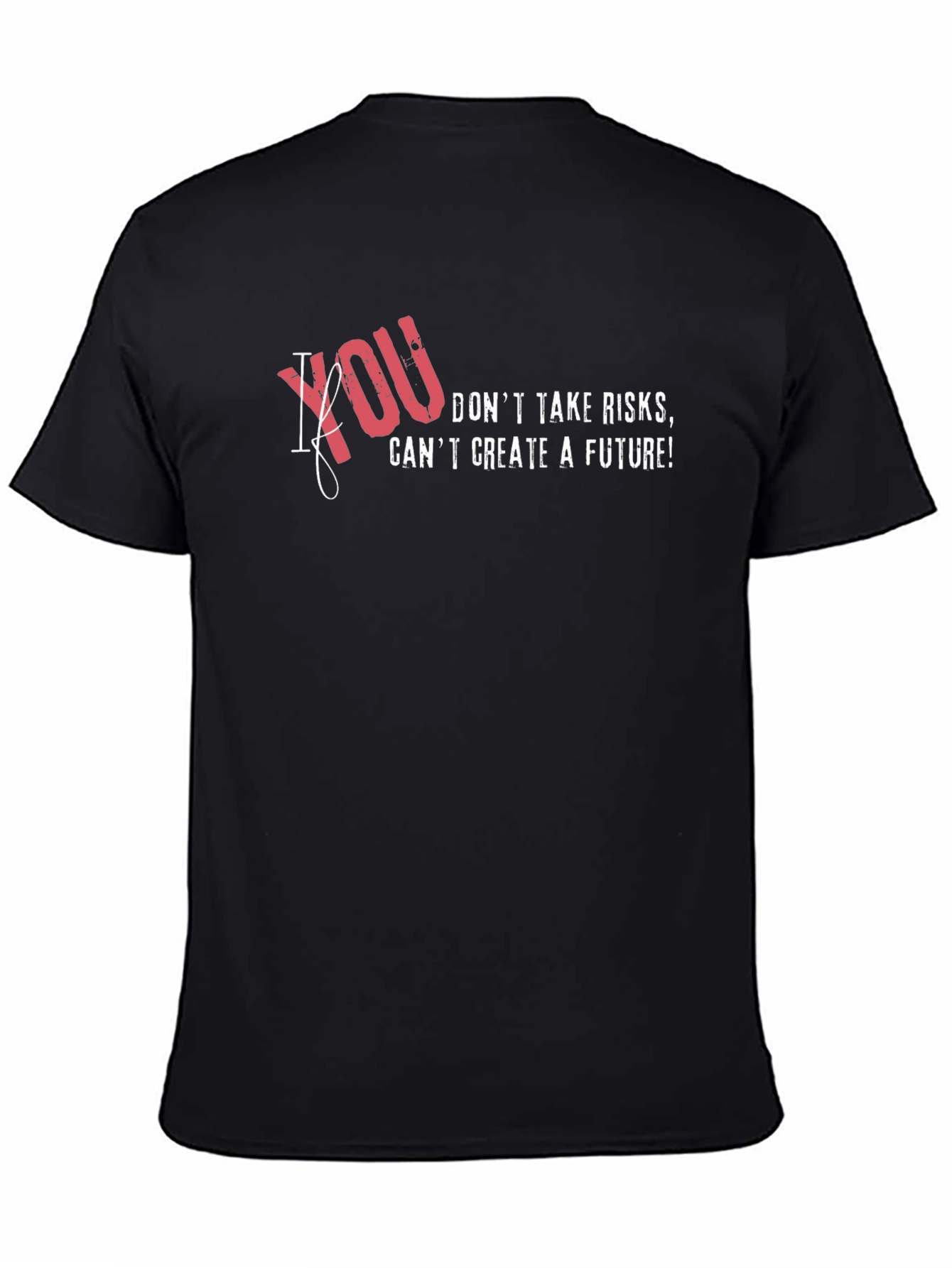 Risk Taker Graphic T-Shirt - Mens Black Tee