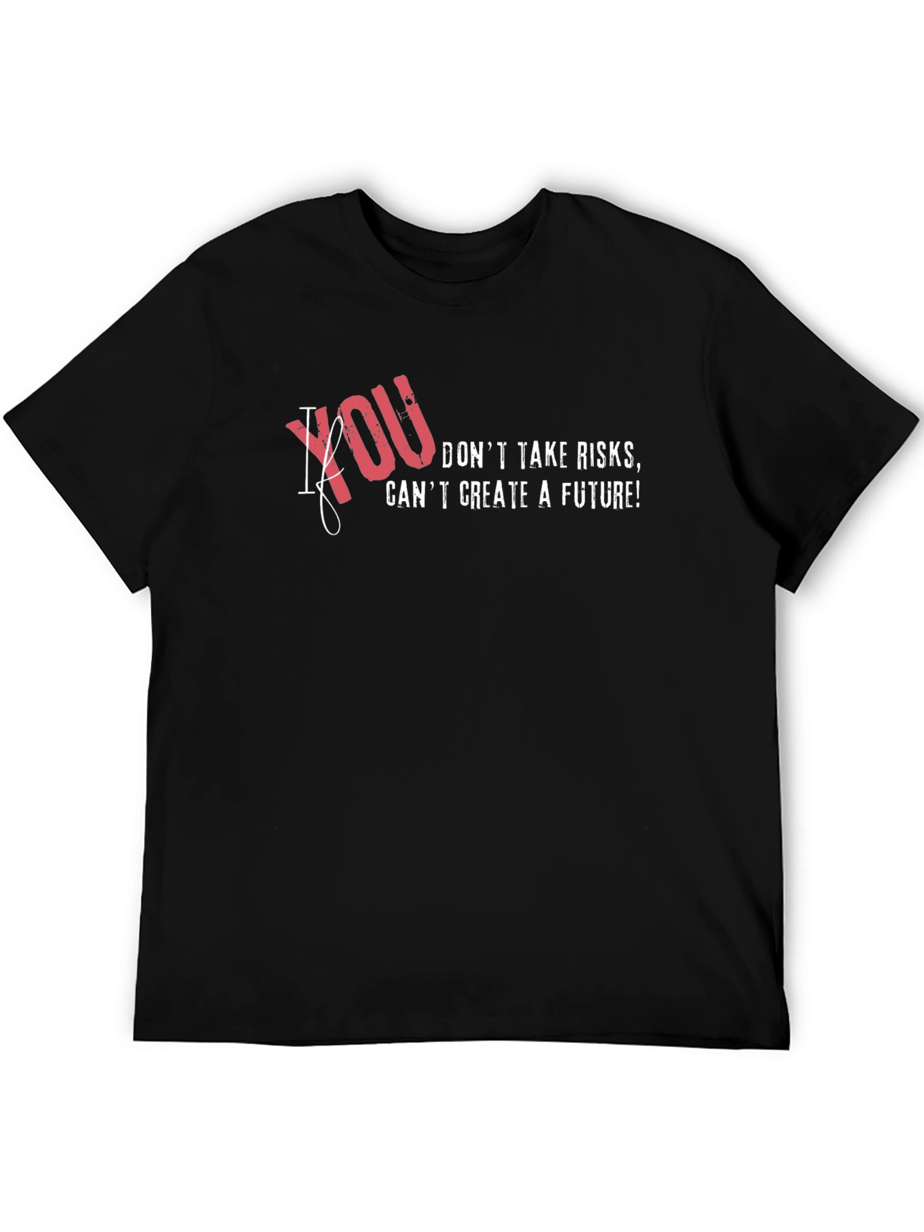 Risk Taker Graphic T-Shirt - Mens Black Tee