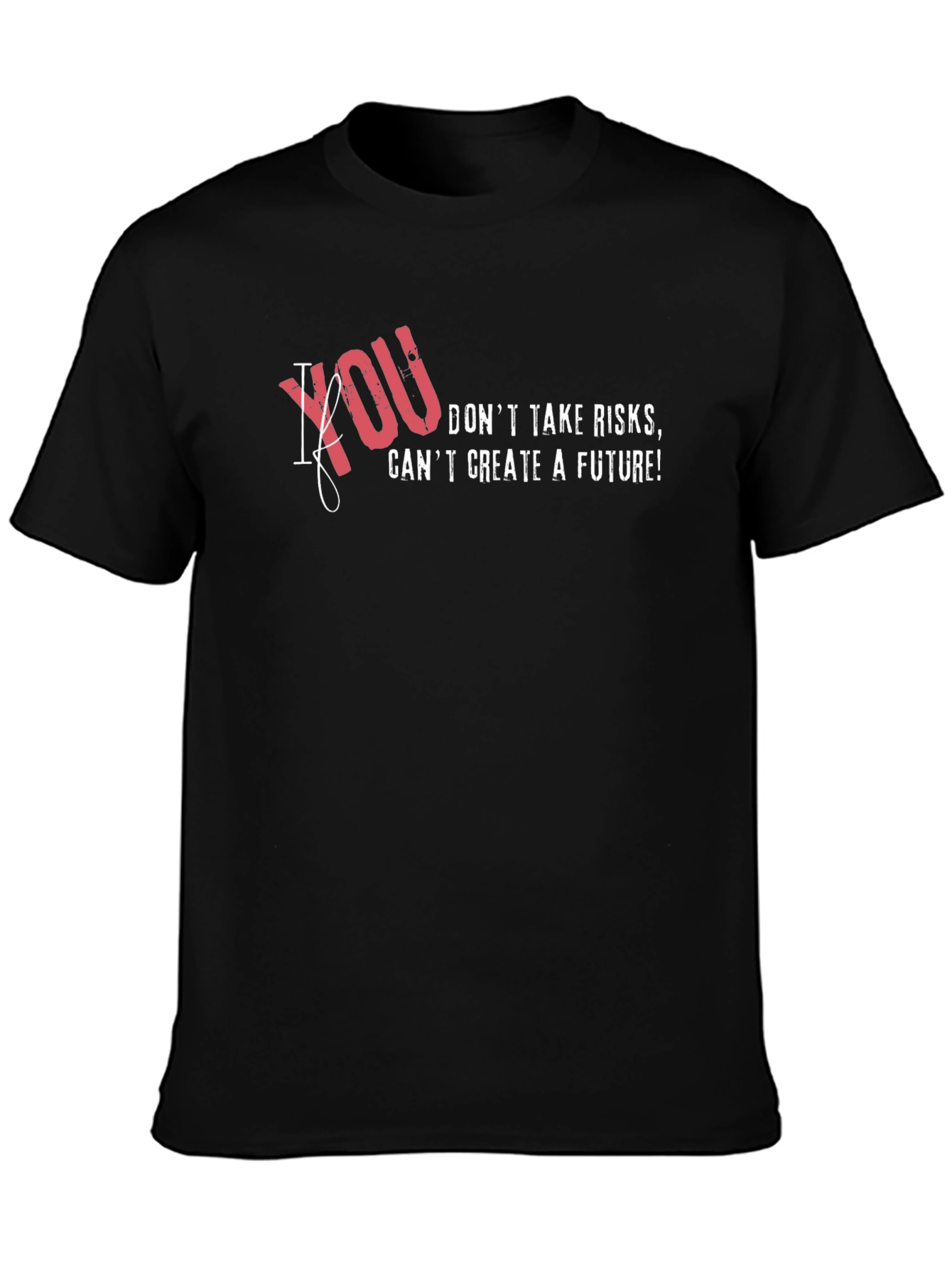 Risk Taker Graphic T-Shirt - Mens Black Tee