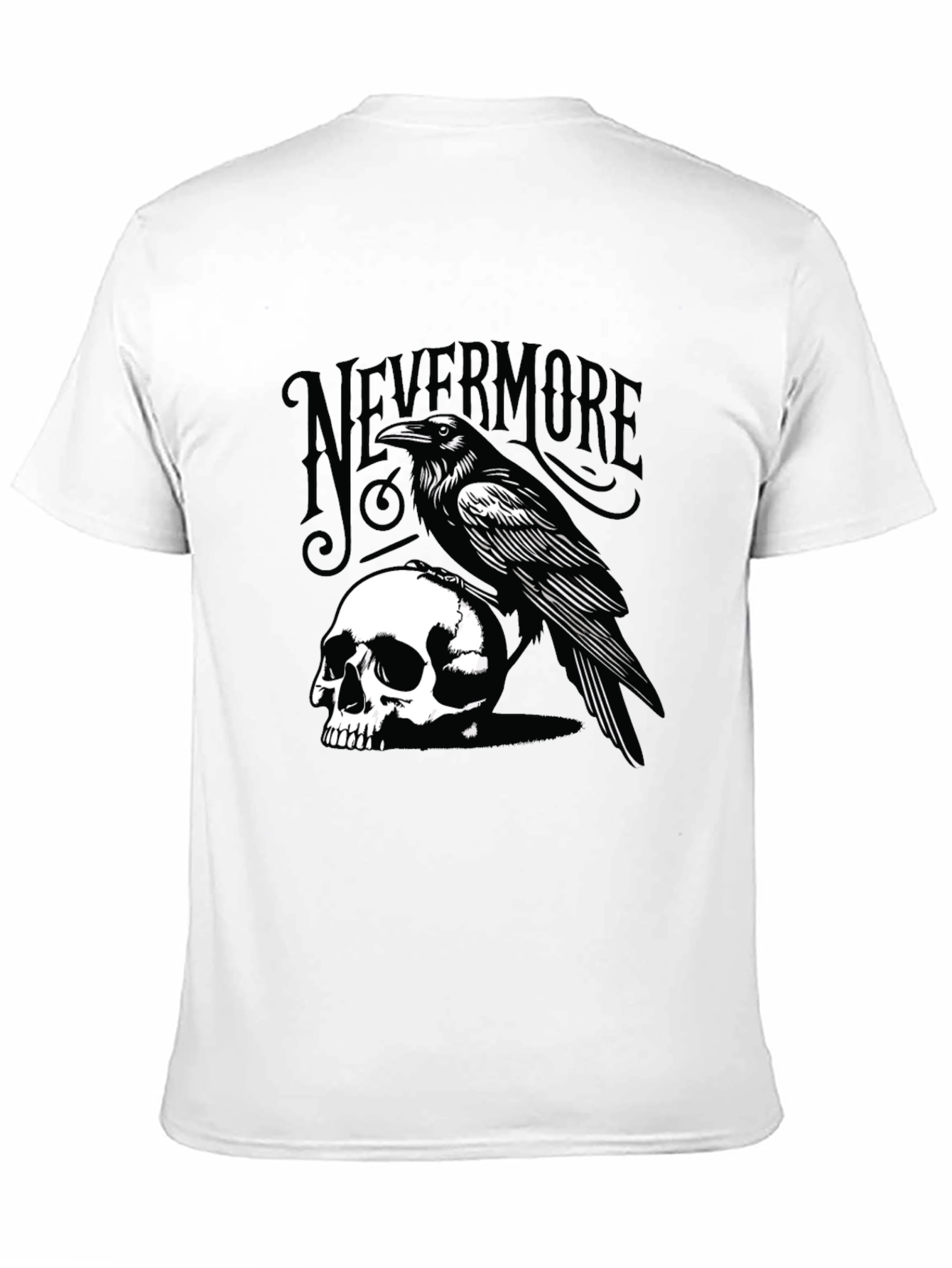 Raven & Skull Graphic Tee - Nevermore T-Shirt
