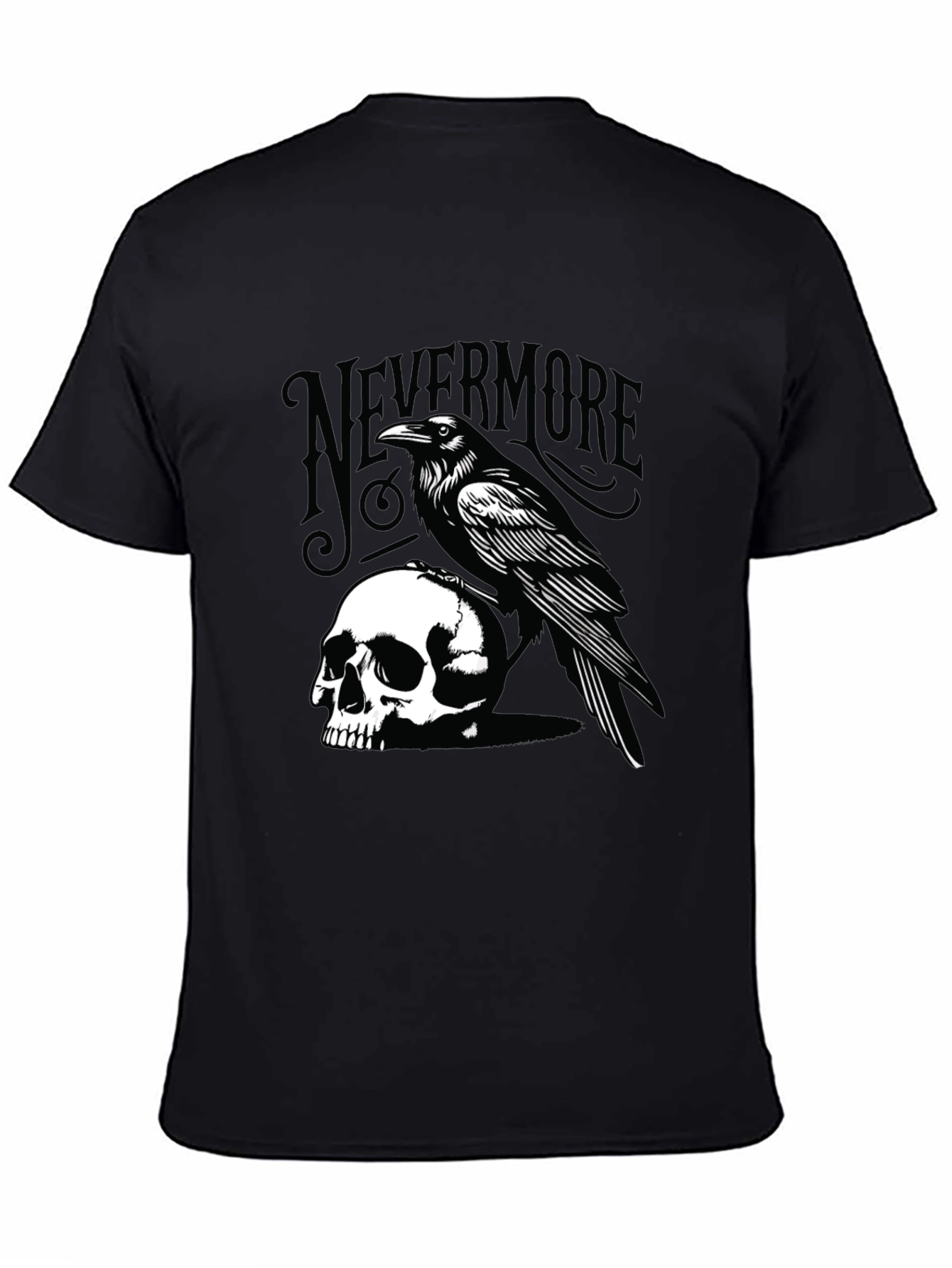 Raven & Skull Graphic Tee - Nevermore T-Shirt