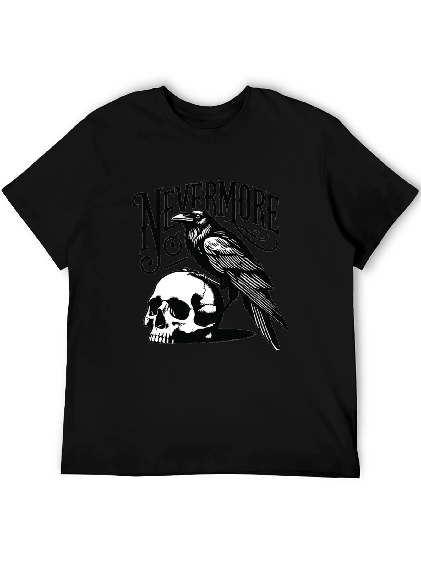 Raven & Skull Graphic Tee - Nevermore T-Shirt