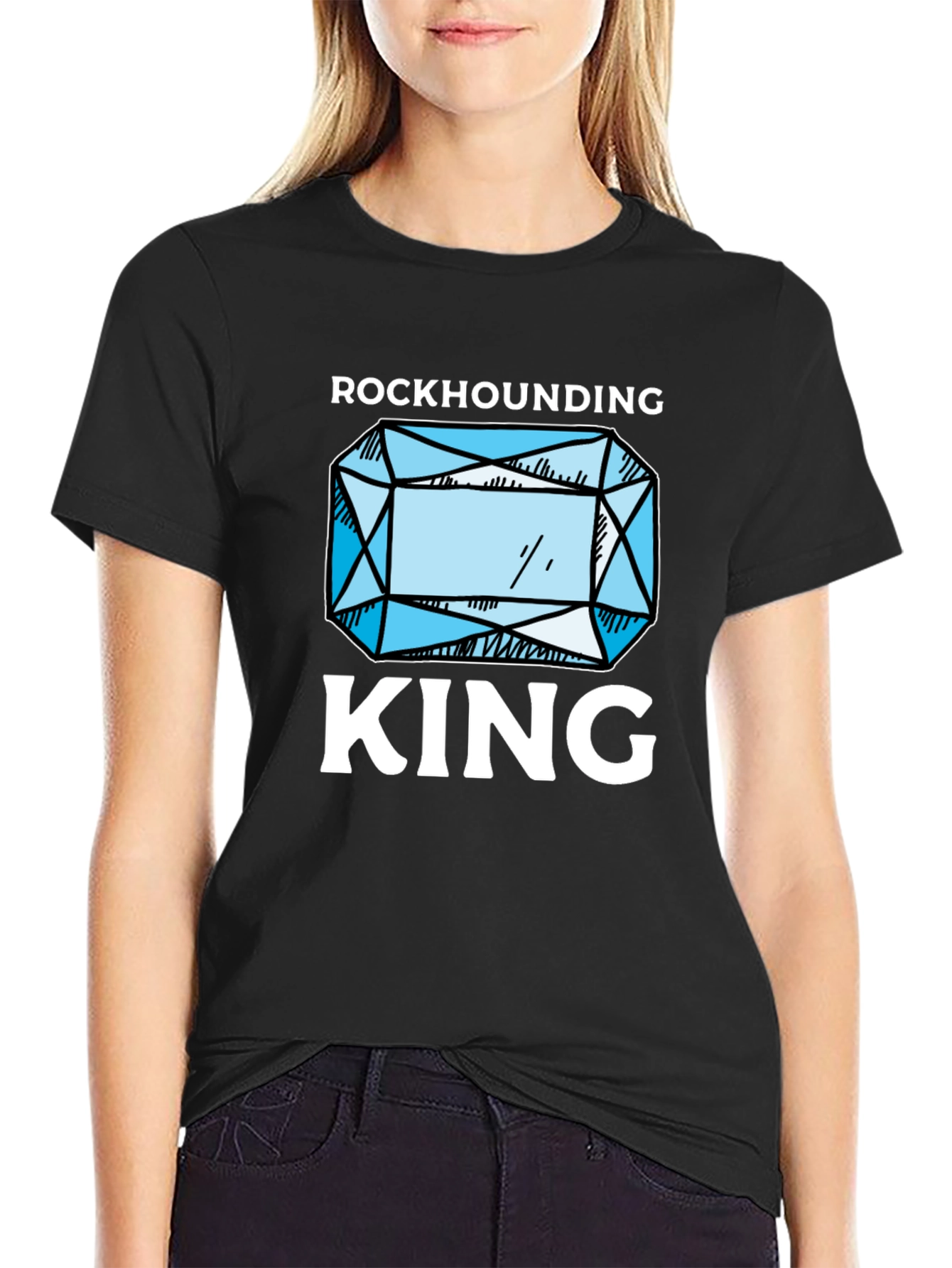 Rockhounding King Black T-Shirt