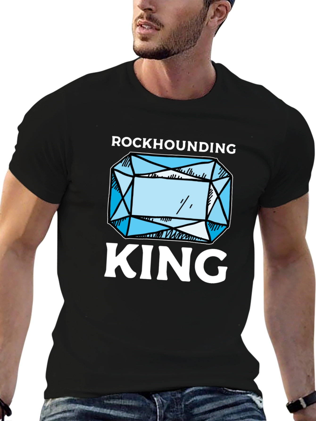 Rockhounding King Black T-Shirt
