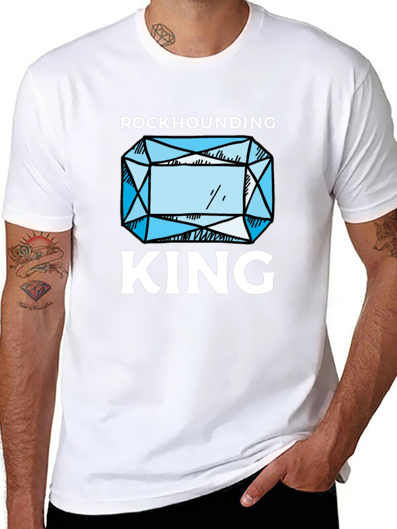 Rockhounding King Black T-Shirt