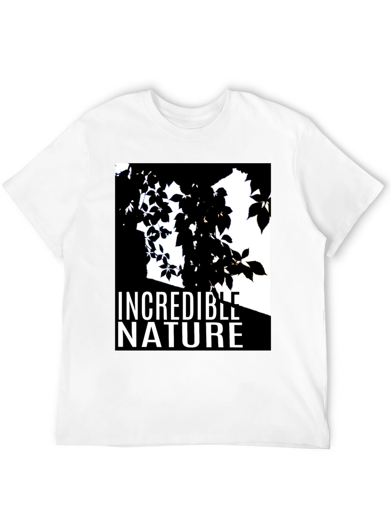Incredible Nature Graphic T-Shirt - Black Cotton Tee