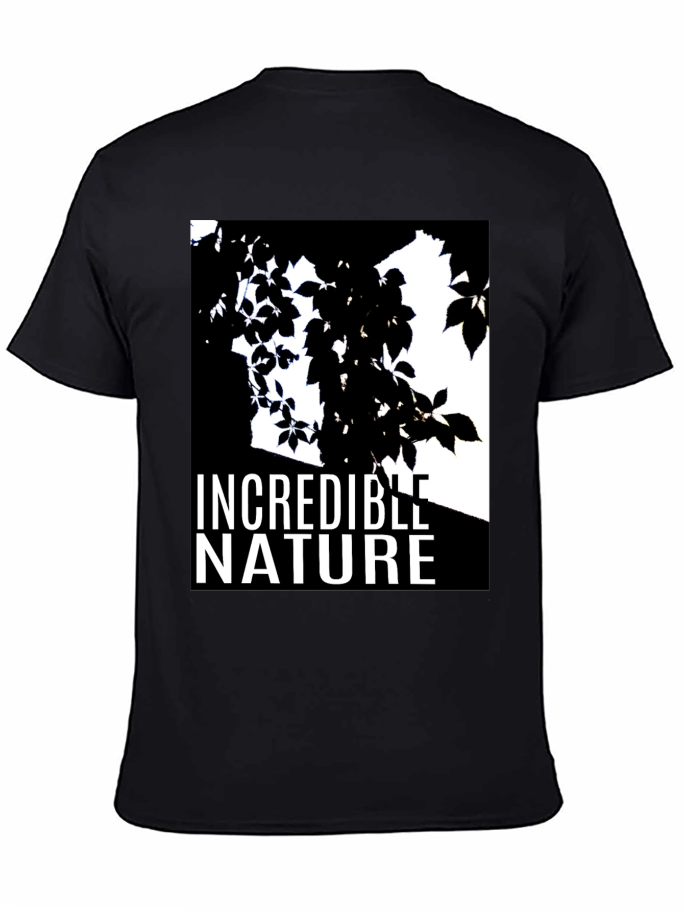 Incredible Nature Graphic T-Shirt - Black Cotton Tee