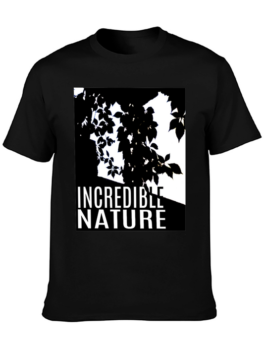 Incredible Nature Graphic T-Shirt - Black Cotton Tee