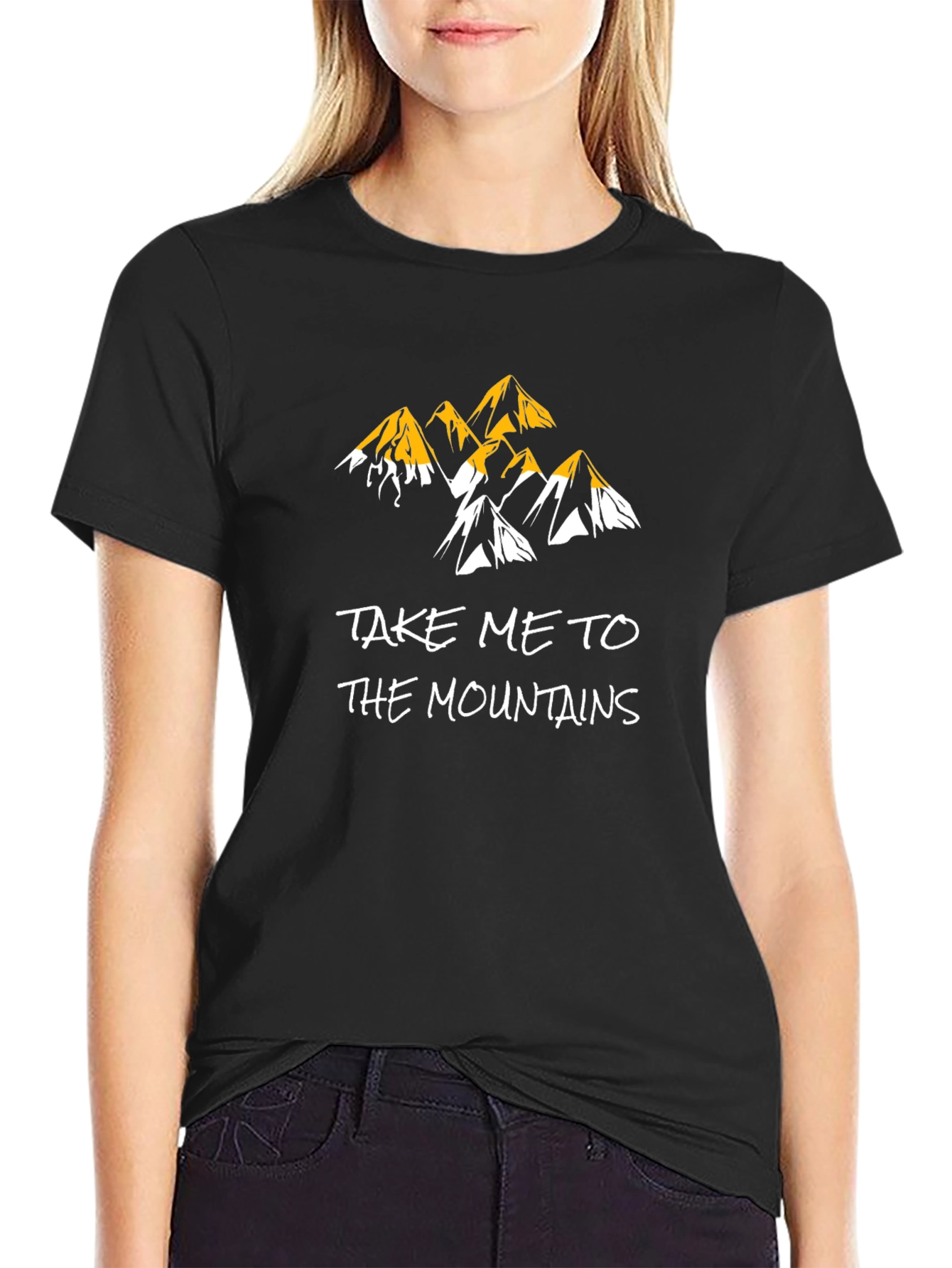 Take Me to the Mountains Graphic Tee - Black