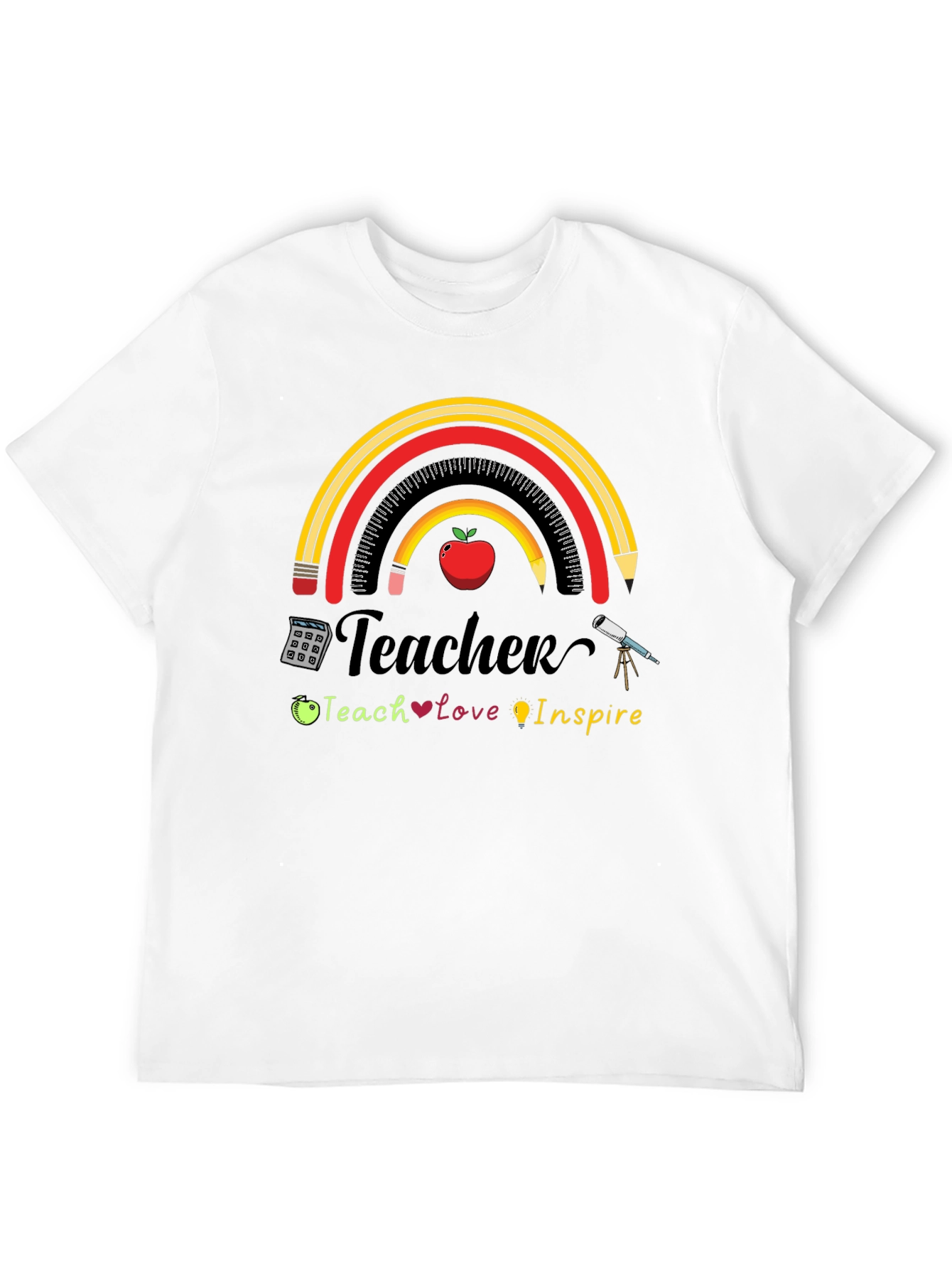 Teacher Rainbow Graphic T-Shirt