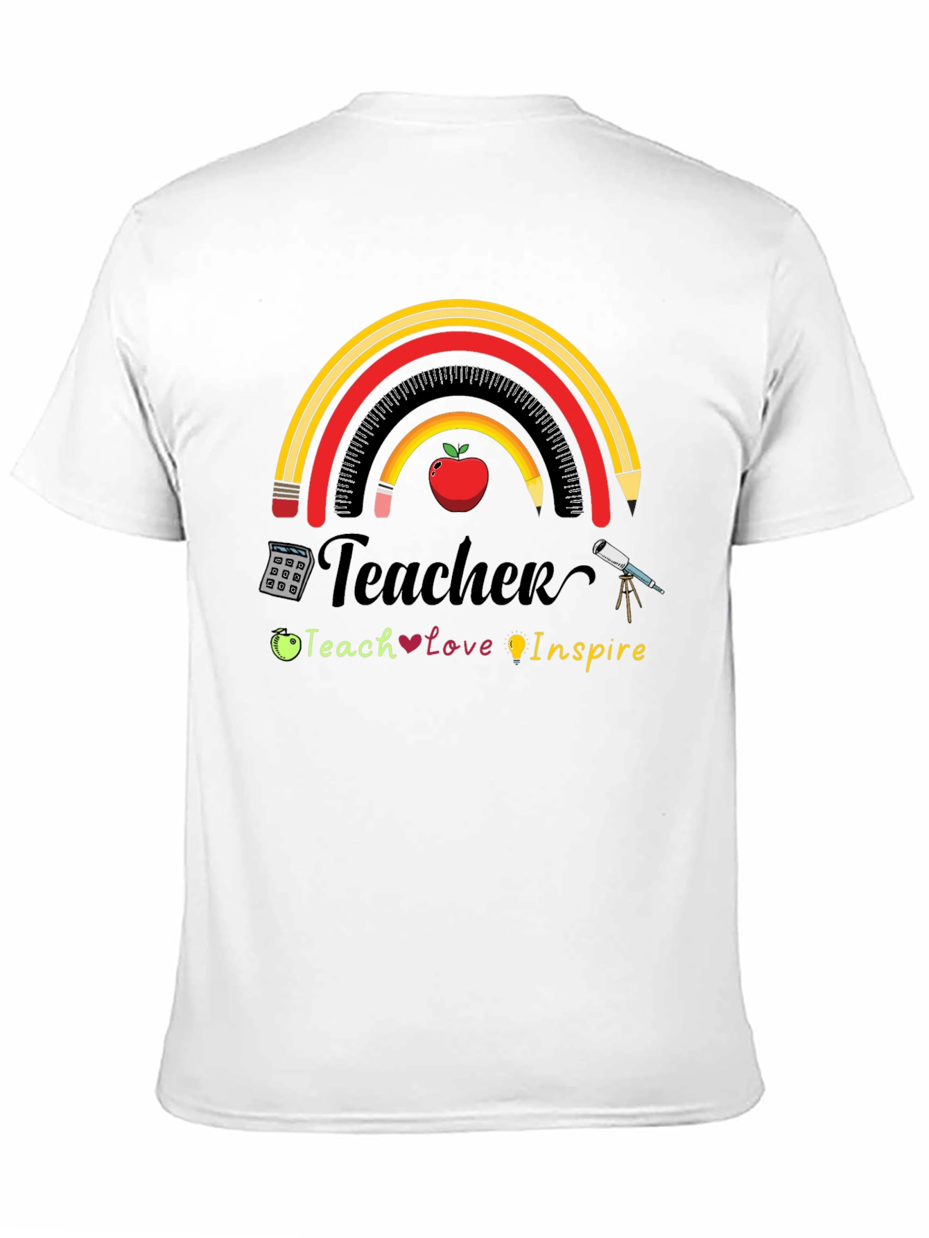 Teacher Rainbow Graphic T-Shirt