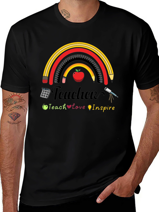 Teacher Rainbow Graphic T-Shirt