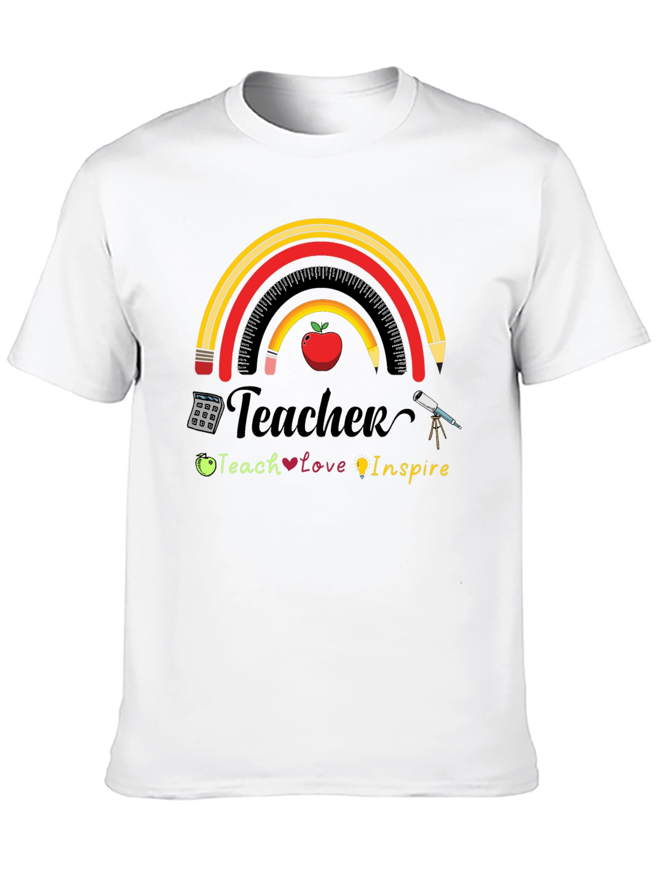 Teacher Rainbow Graphic T-Shirt