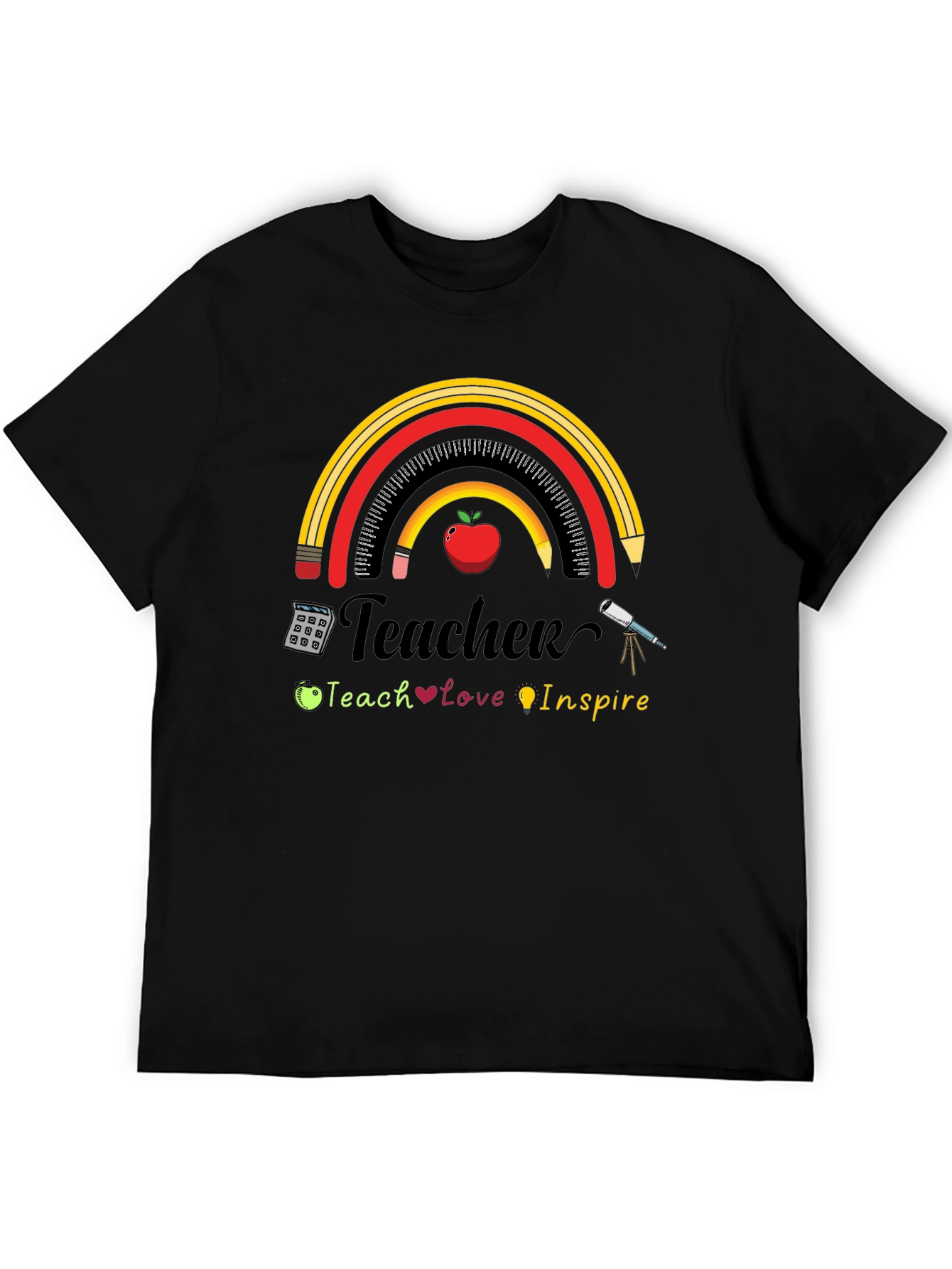 Teacher Rainbow Graphic T-Shirt