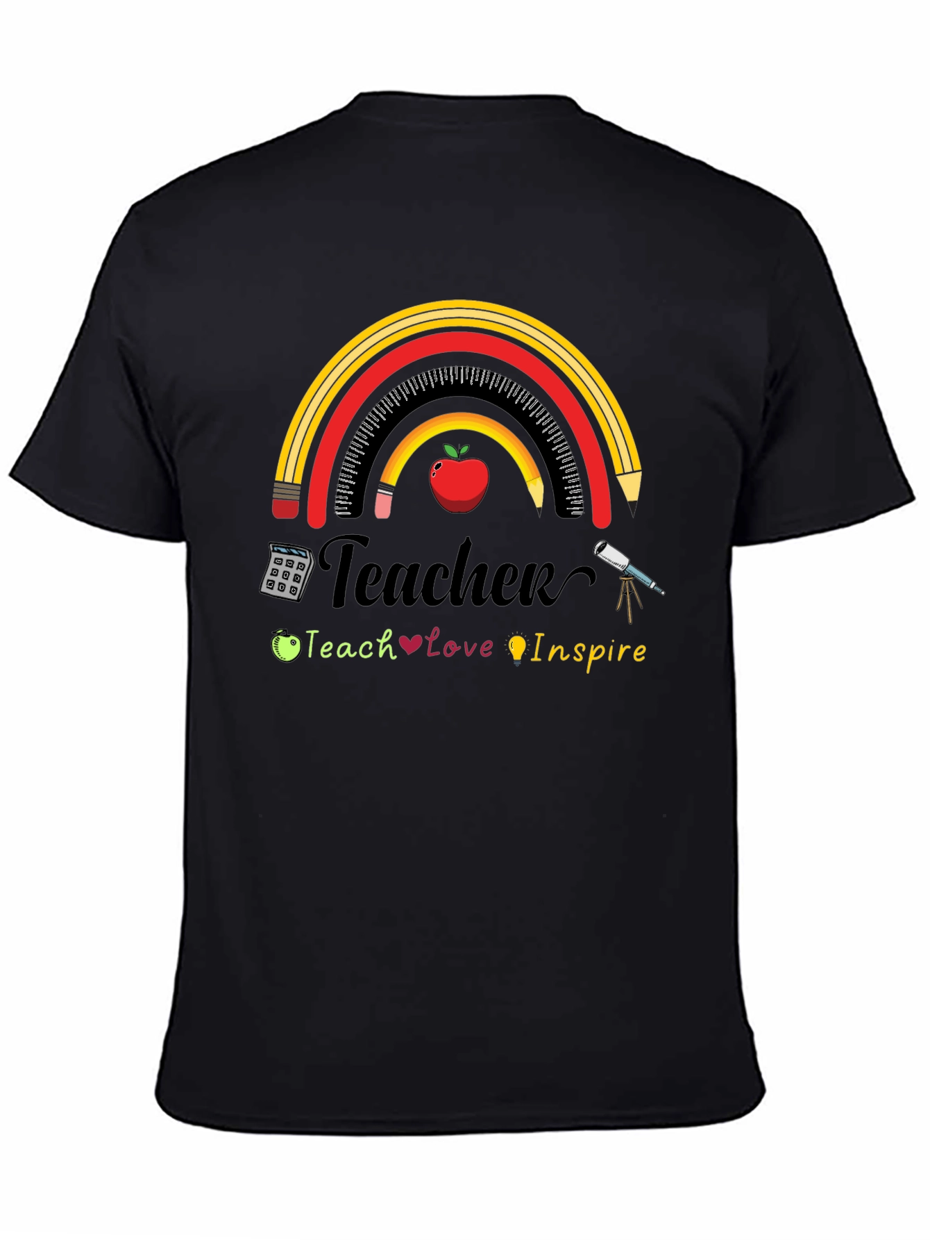 Teacher Rainbow Graphic T-Shirt