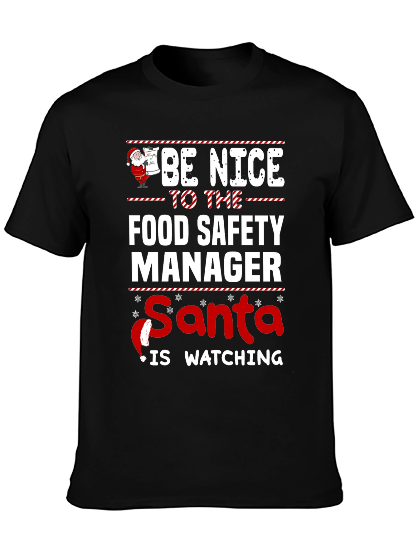 Food Safety Manager Santa T-Shirt