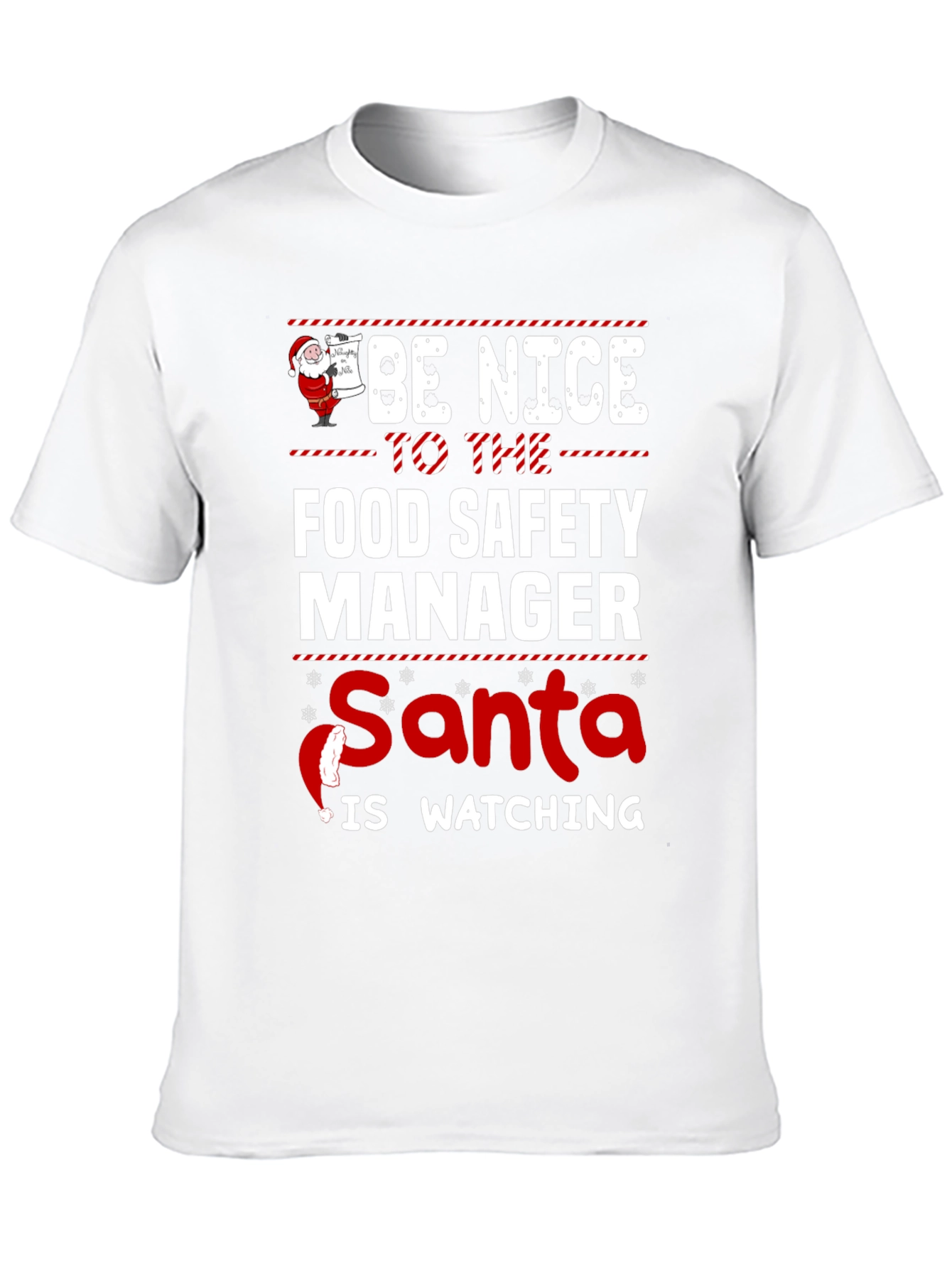 Food Safety Manager Santa T-Shirt