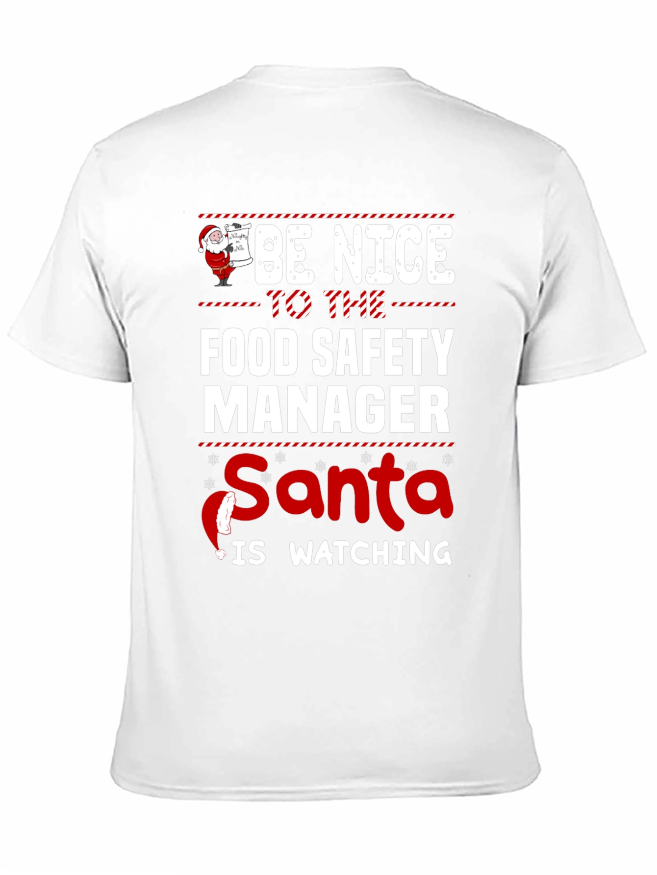 Food Safety Manager Santa T-Shirt