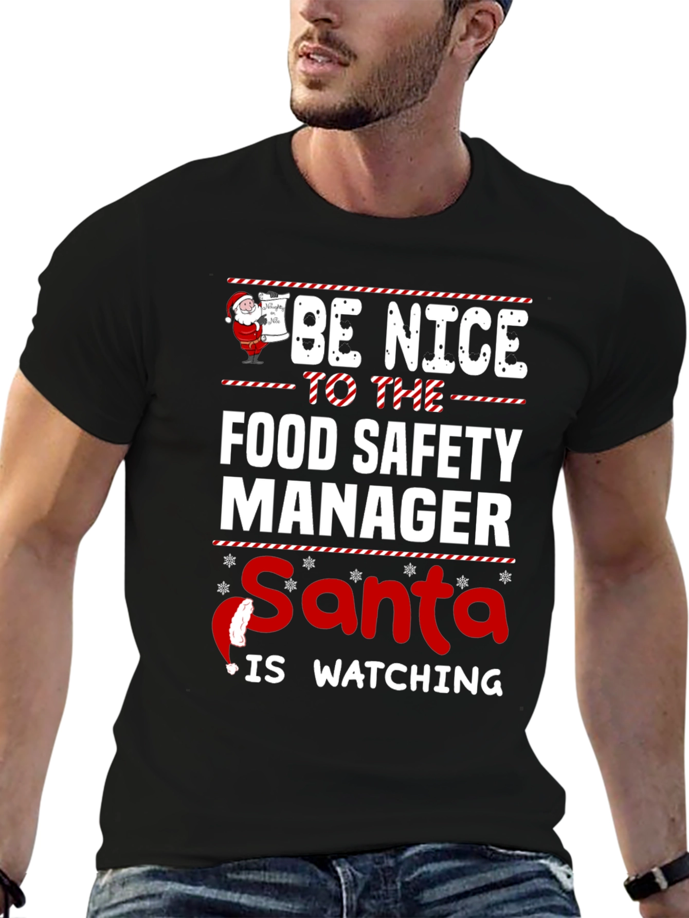 Food Safety Manager Santa T-Shirt