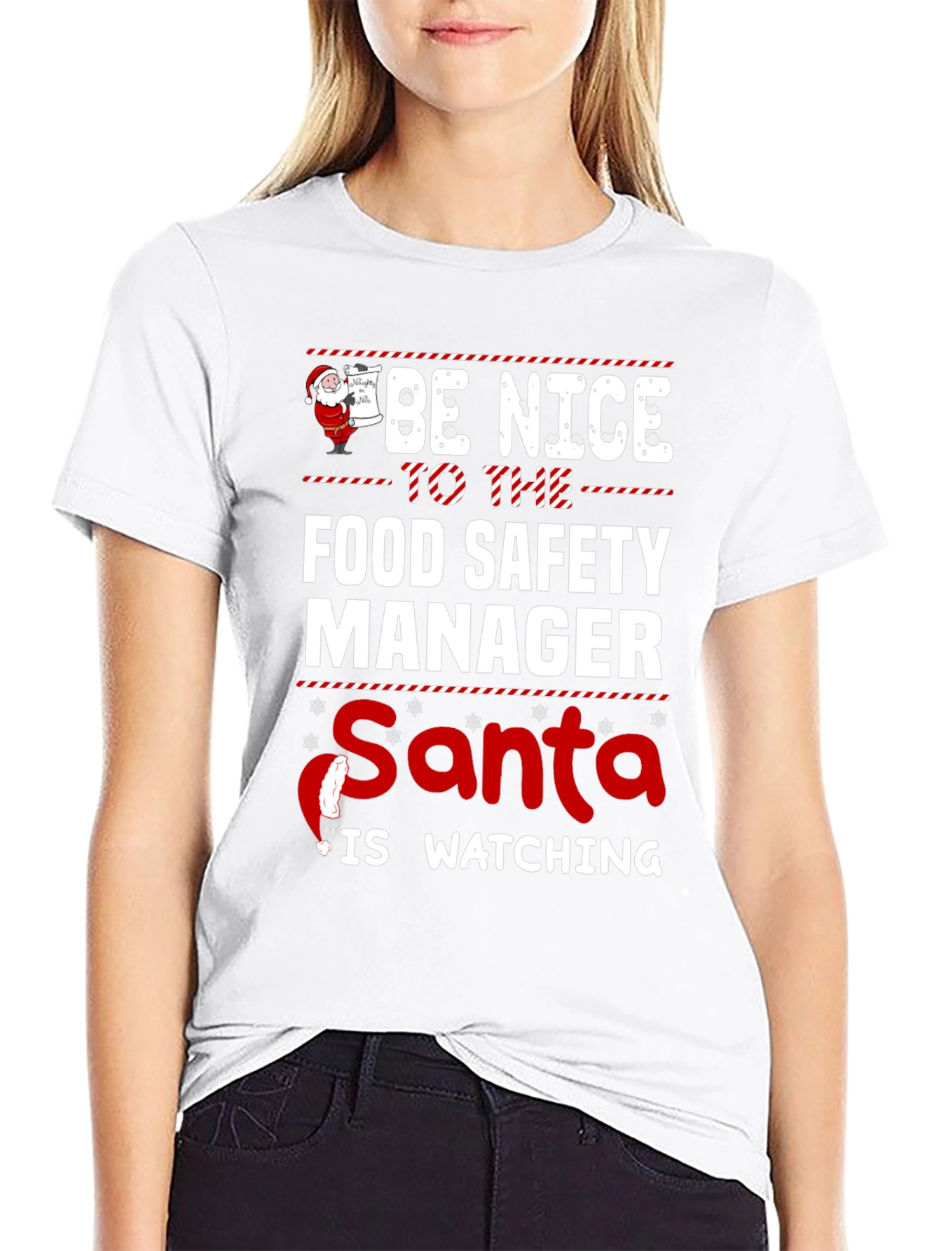 Food Safety Manager Santa T-Shirt