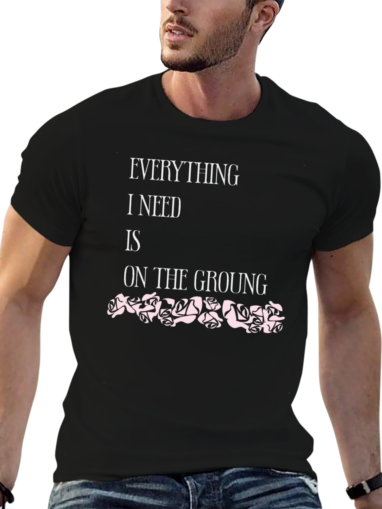 Everything I Need Black T-Shirt