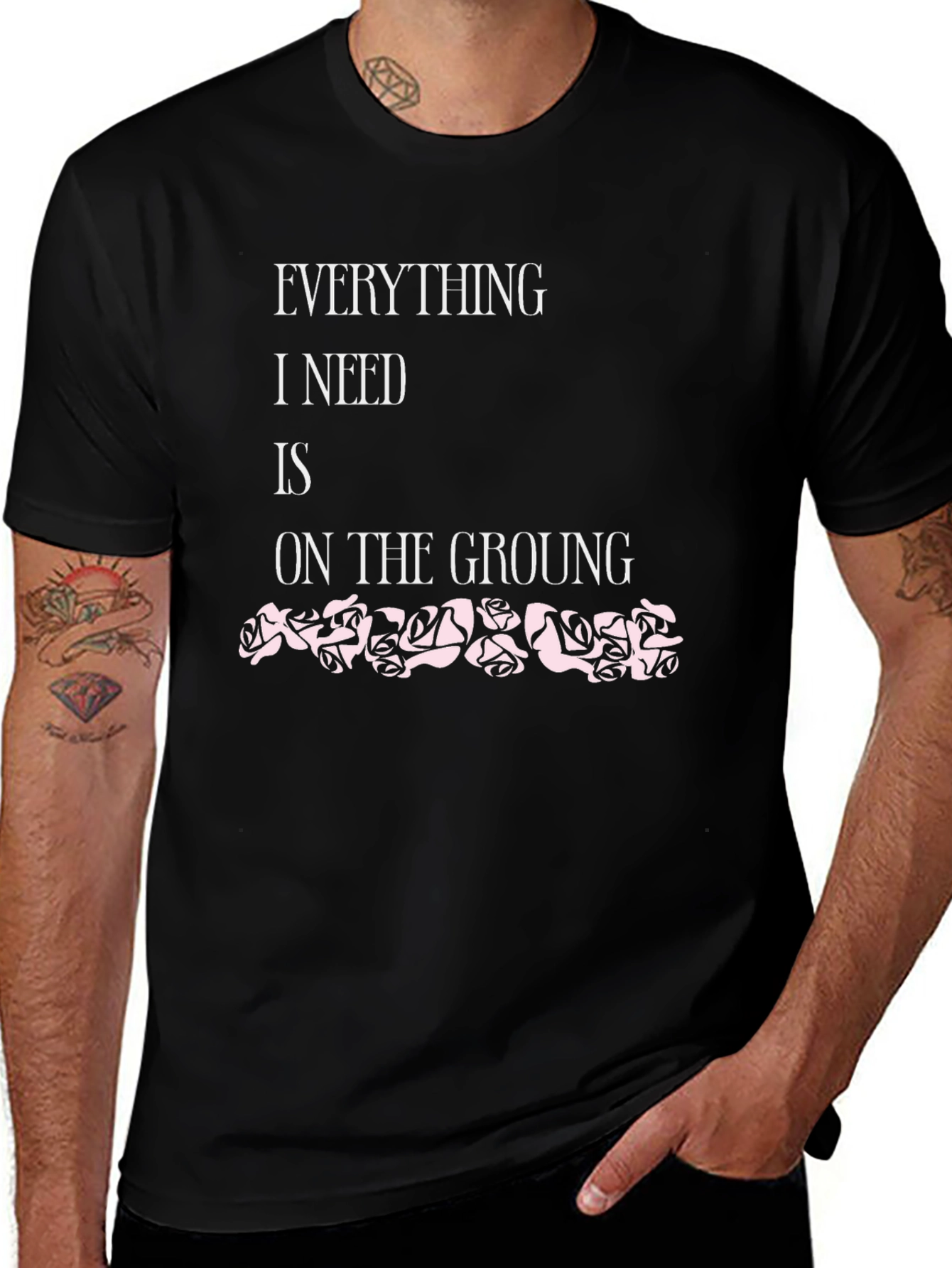 Everything I Need Black T-Shirt
