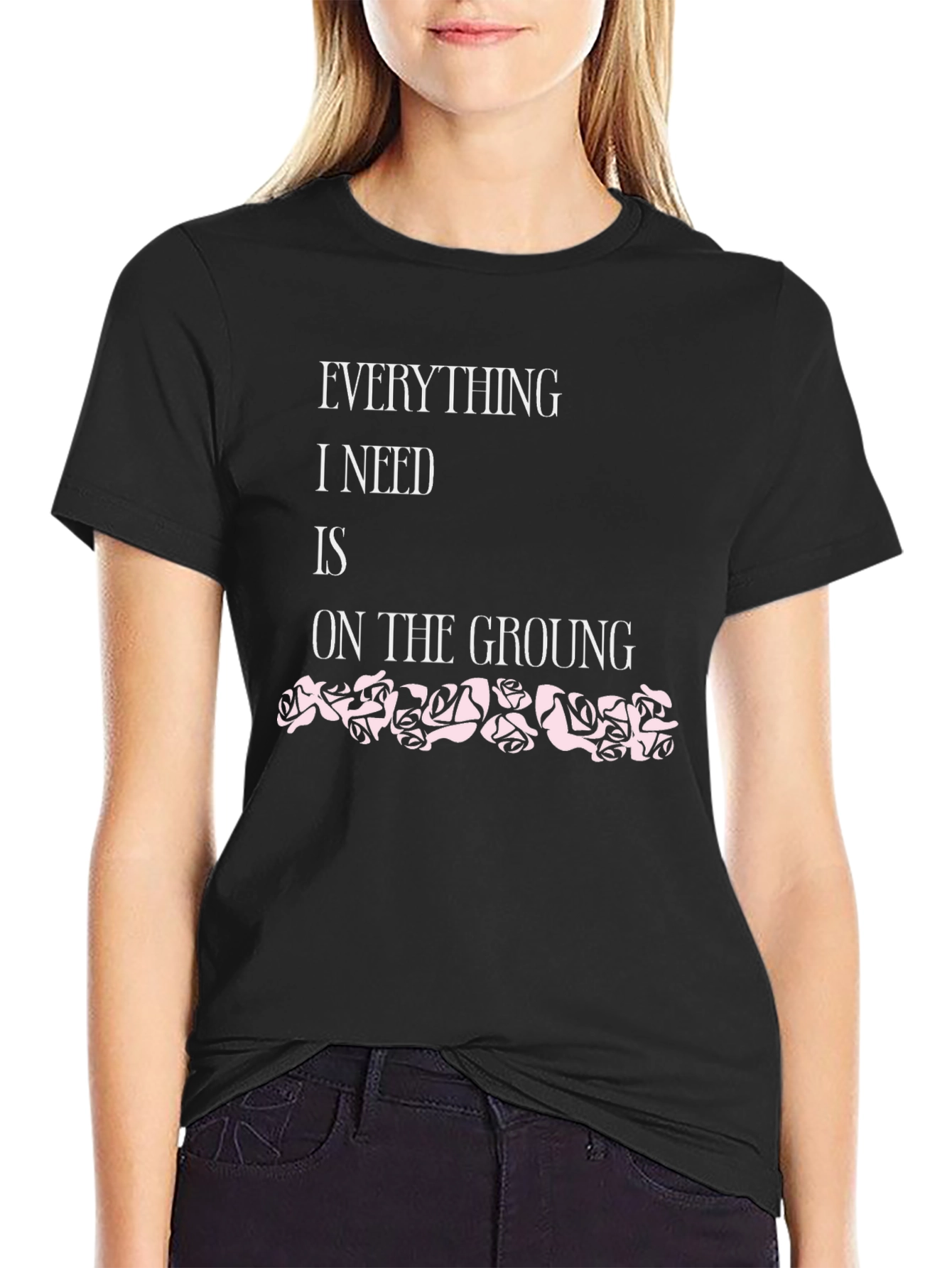 Everything I Need Black T-Shirt