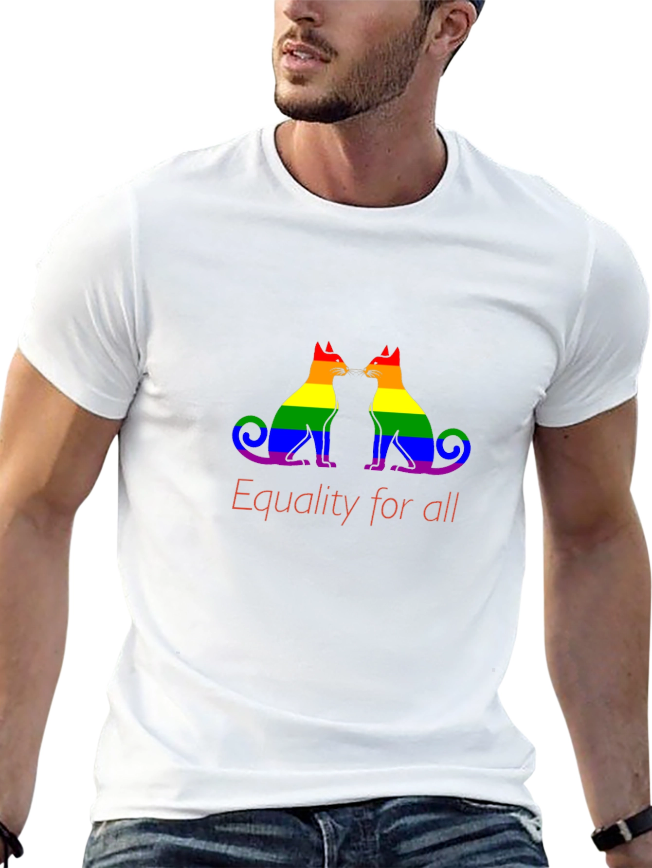 Equality for All LGBTQ Cats Graphic Tee