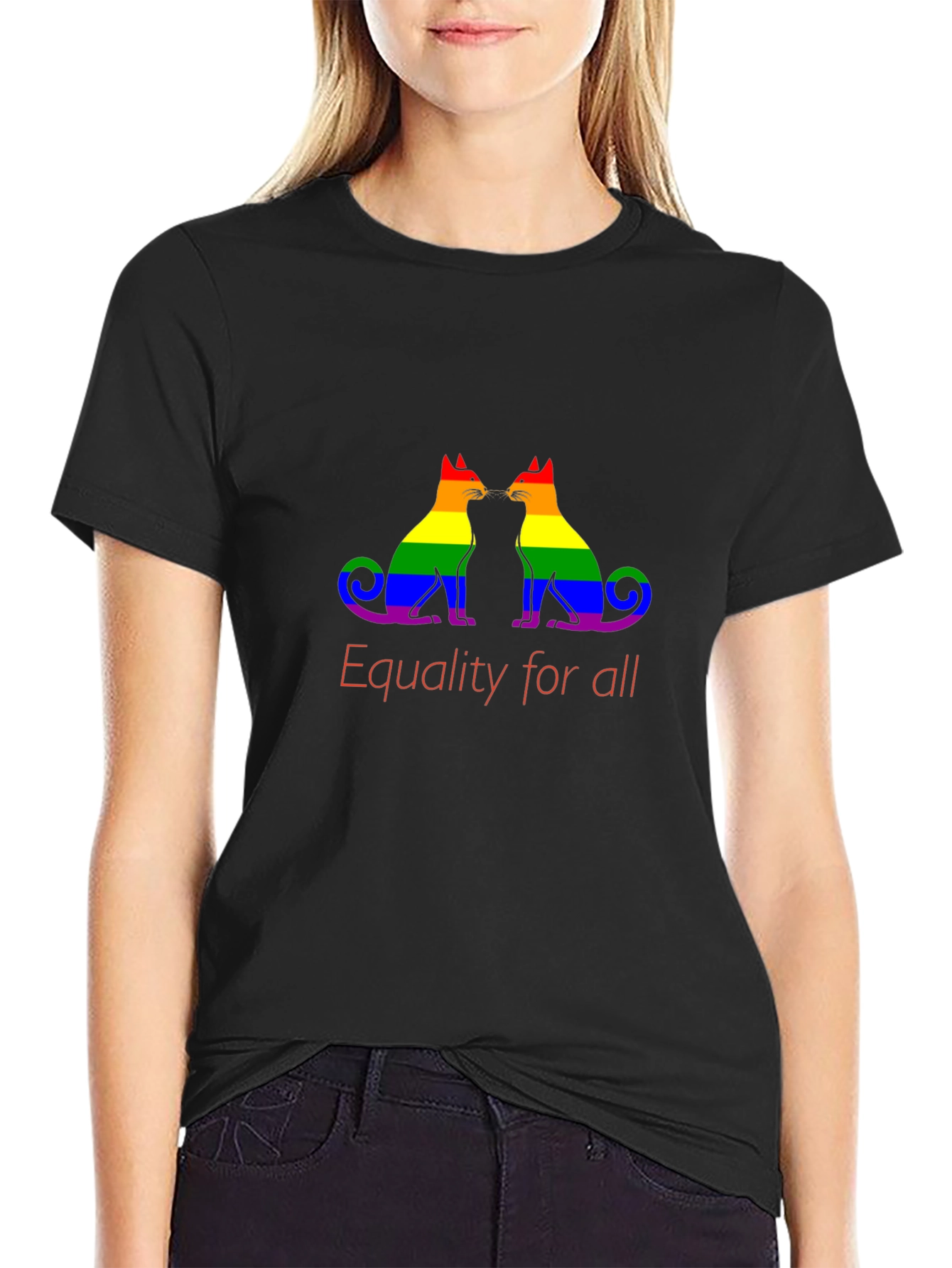 Equality for All LGBTQ Cats Graphic Tee
