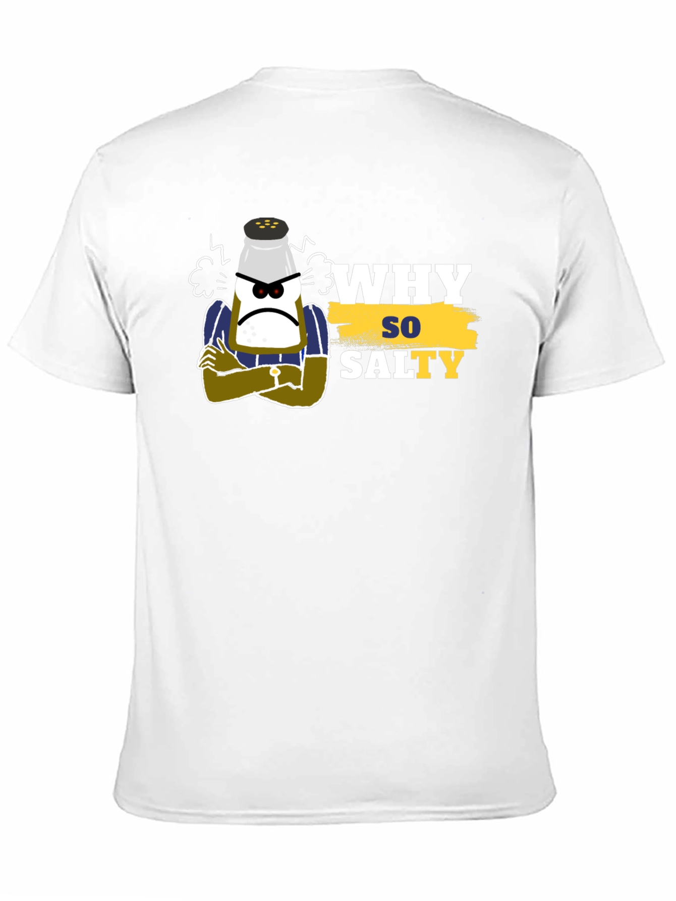 Why So Salty Black T-Shirt - Funny Graphic Tee