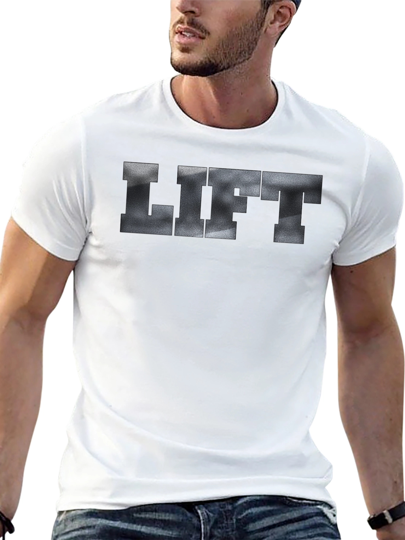 Mens Black Lift T-Shirt - Gym Workout Apparel