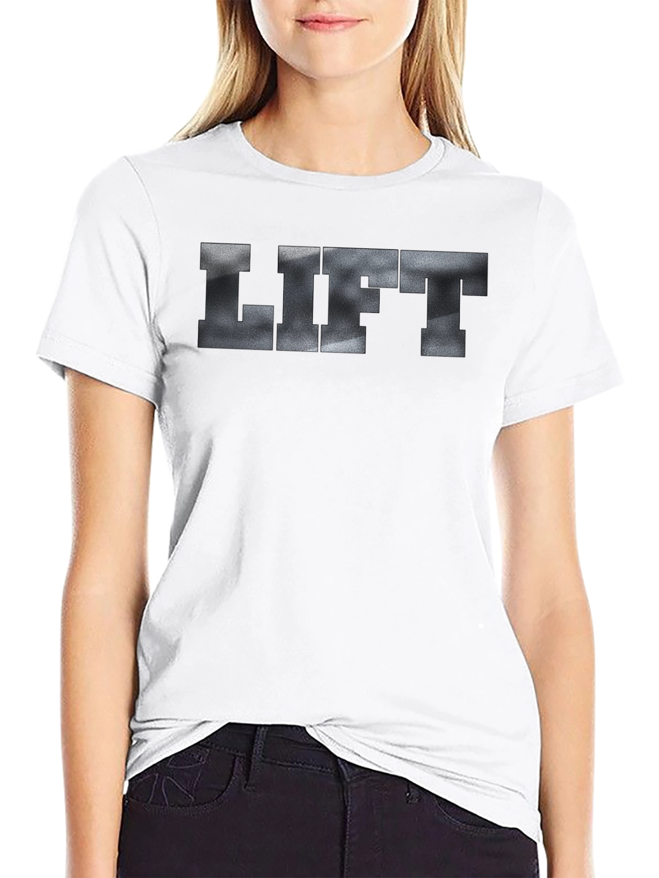 Mens Black Lift T-Shirt - Gym Workout Apparel