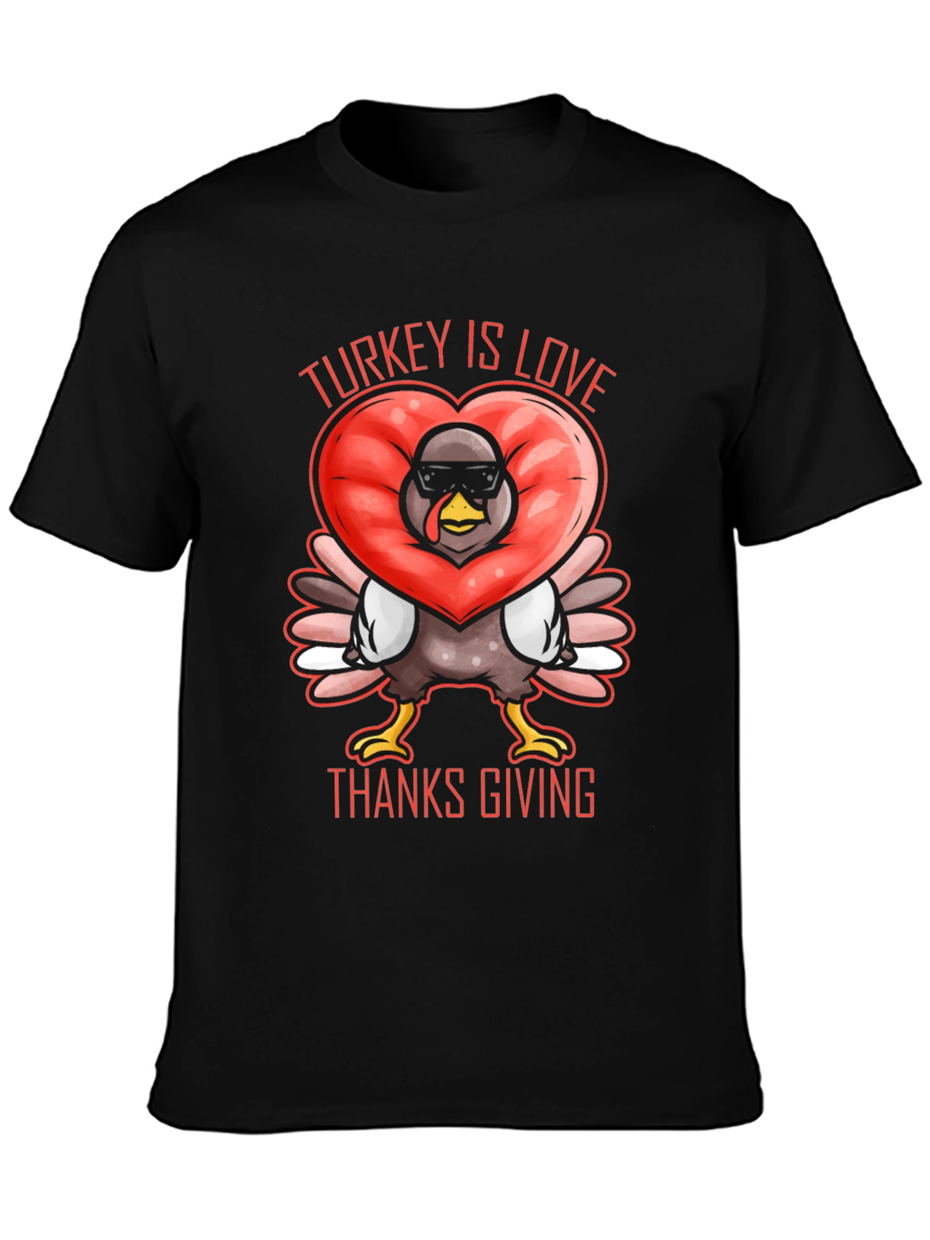 Turkey Is Love Thanksgiving T-Shirt