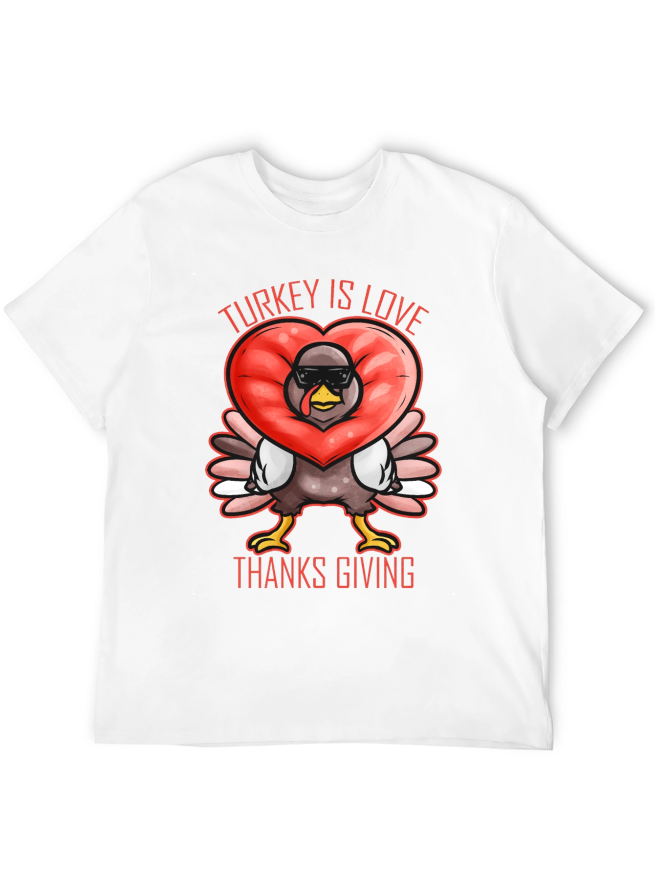 Turkey Is Love Thanksgiving T-Shirt