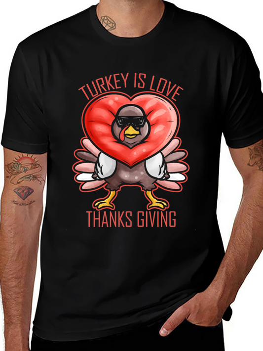 Turkey Is Love Thanksgiving T-Shirt