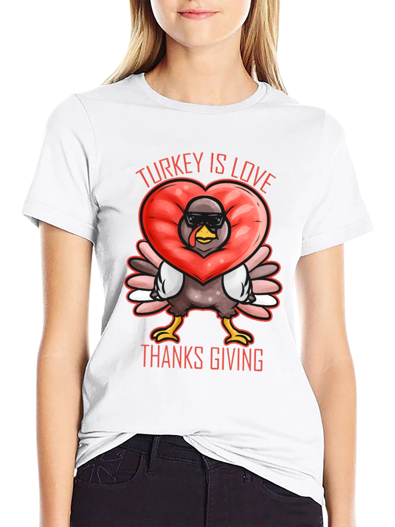 Turkey Is Love Thanksgiving T-Shirt
