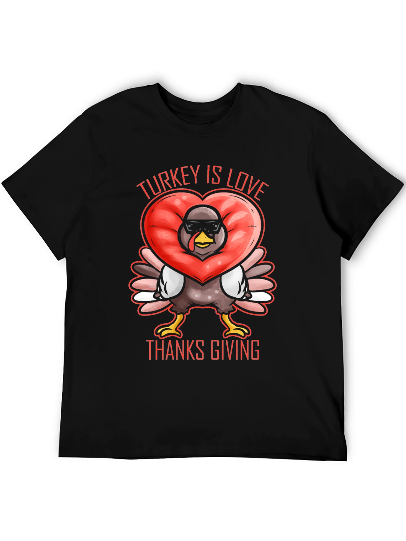 Turkey Is Love Thanksgiving T-Shirt