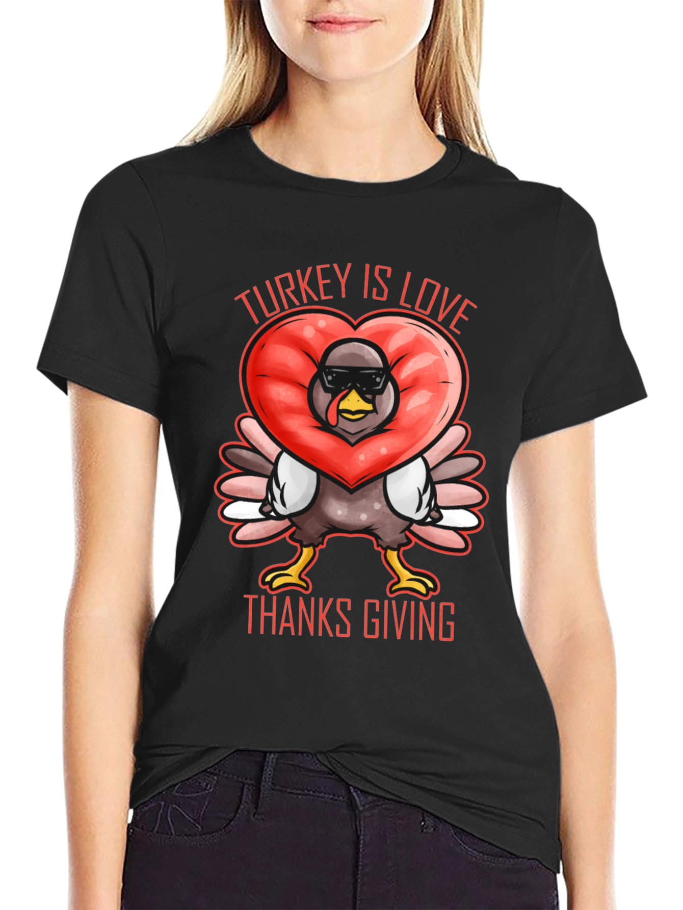 Turkey Is Love Thanksgiving T-Shirt