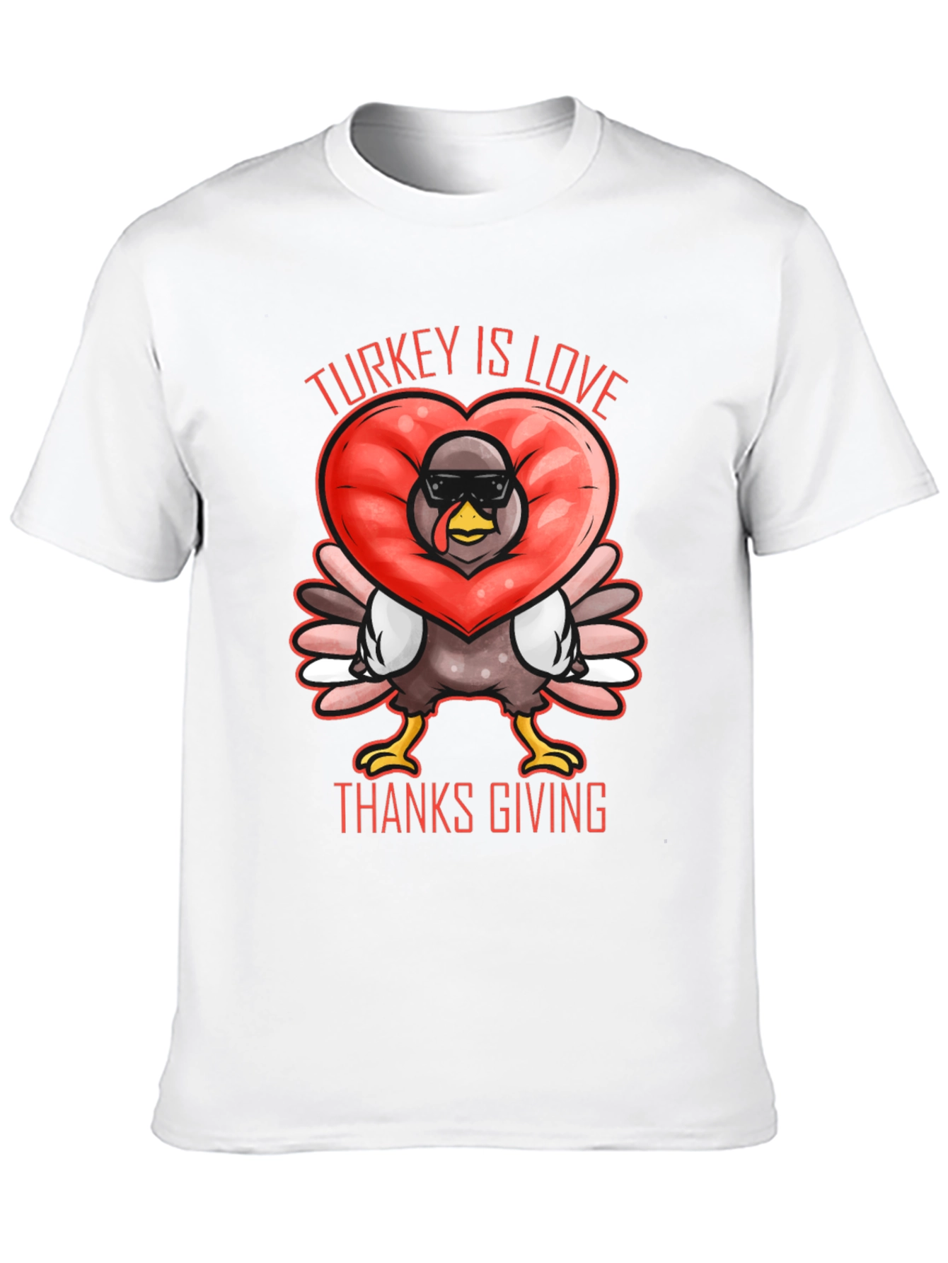 Turkey Is Love Thanksgiving T-Shirt