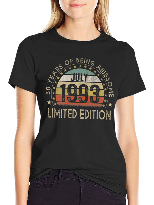 July 1993 30th Birthday Limited Edition T-Shirt