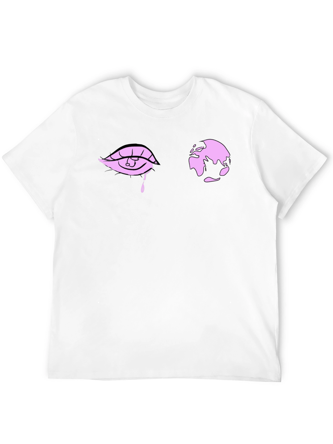 Eye and World Graphic Black T-Shirt