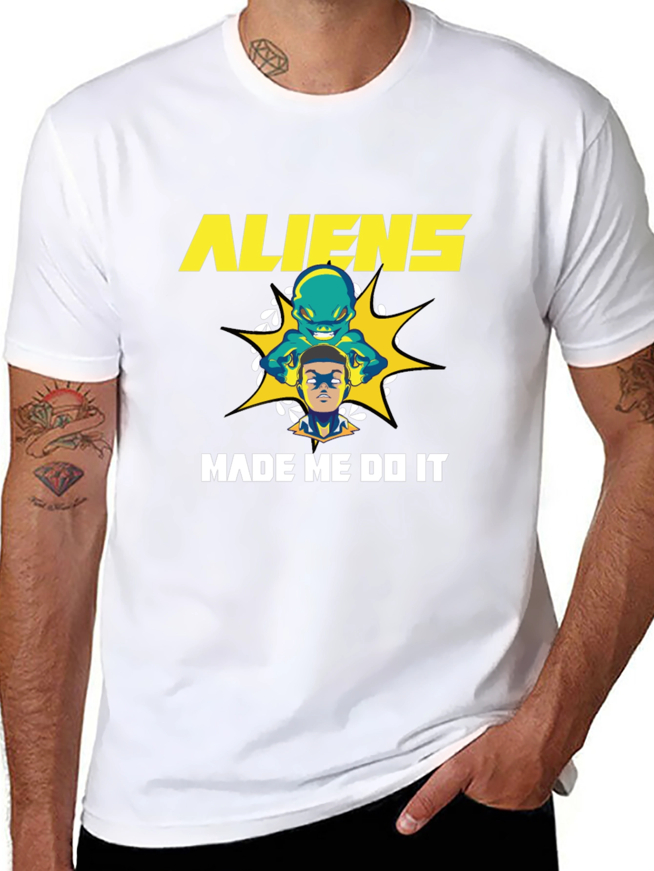 Aliens Made Me Do It Graphic Tee