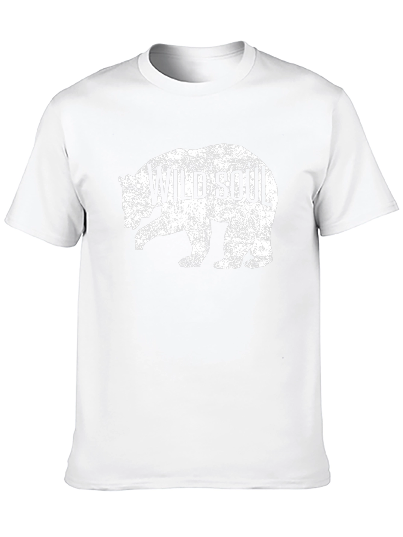 Wild Soul Bear Graphic Tee - Black Cotton T-Shirt