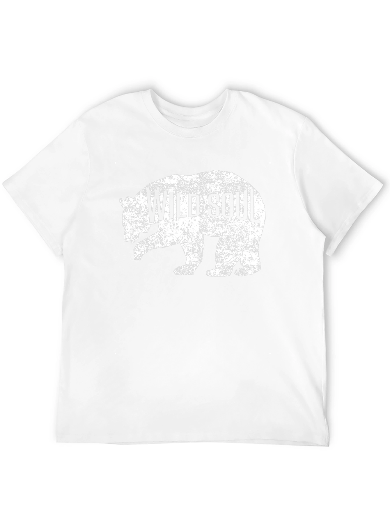Wild Soul Bear Graphic Tee - Black Cotton T-Shirt